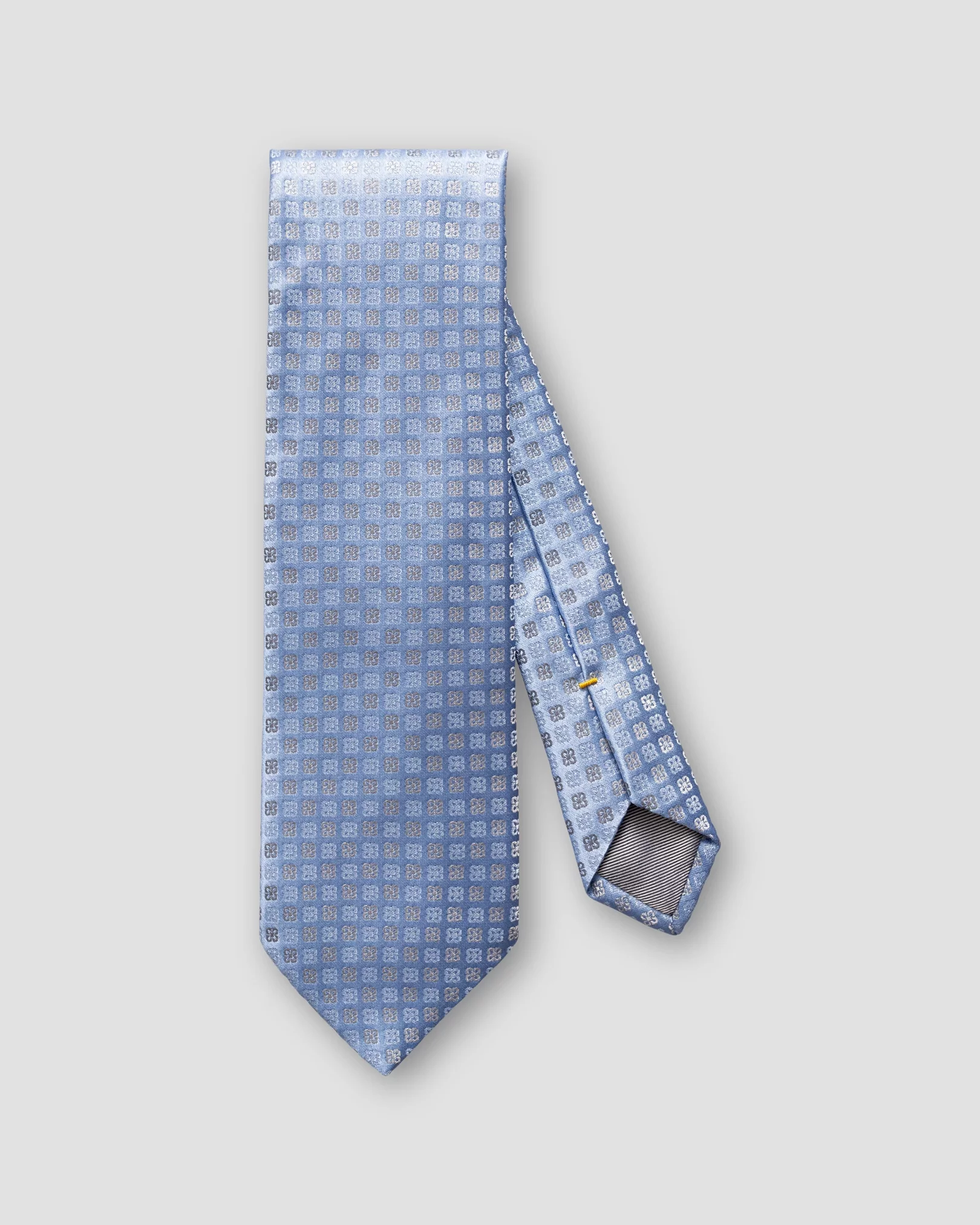 Eton - blue silver flower tie