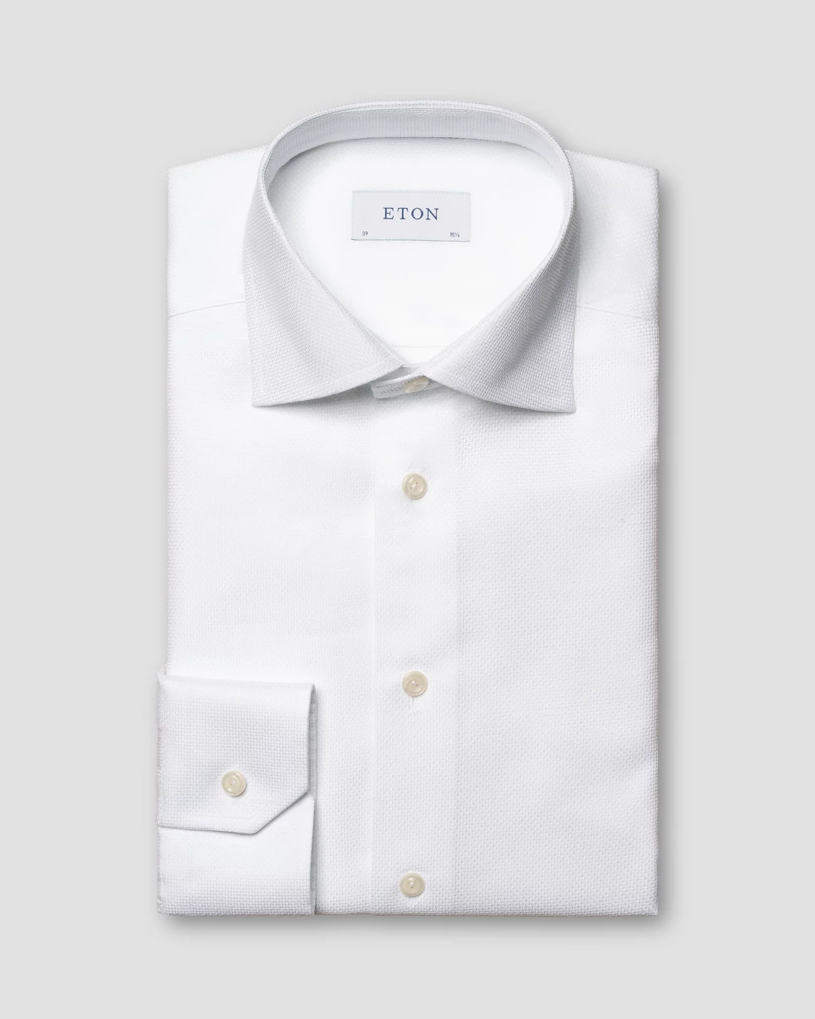 Weißes Hemd aus Baumwoll-TENCEL™ Lyocell-Stretch