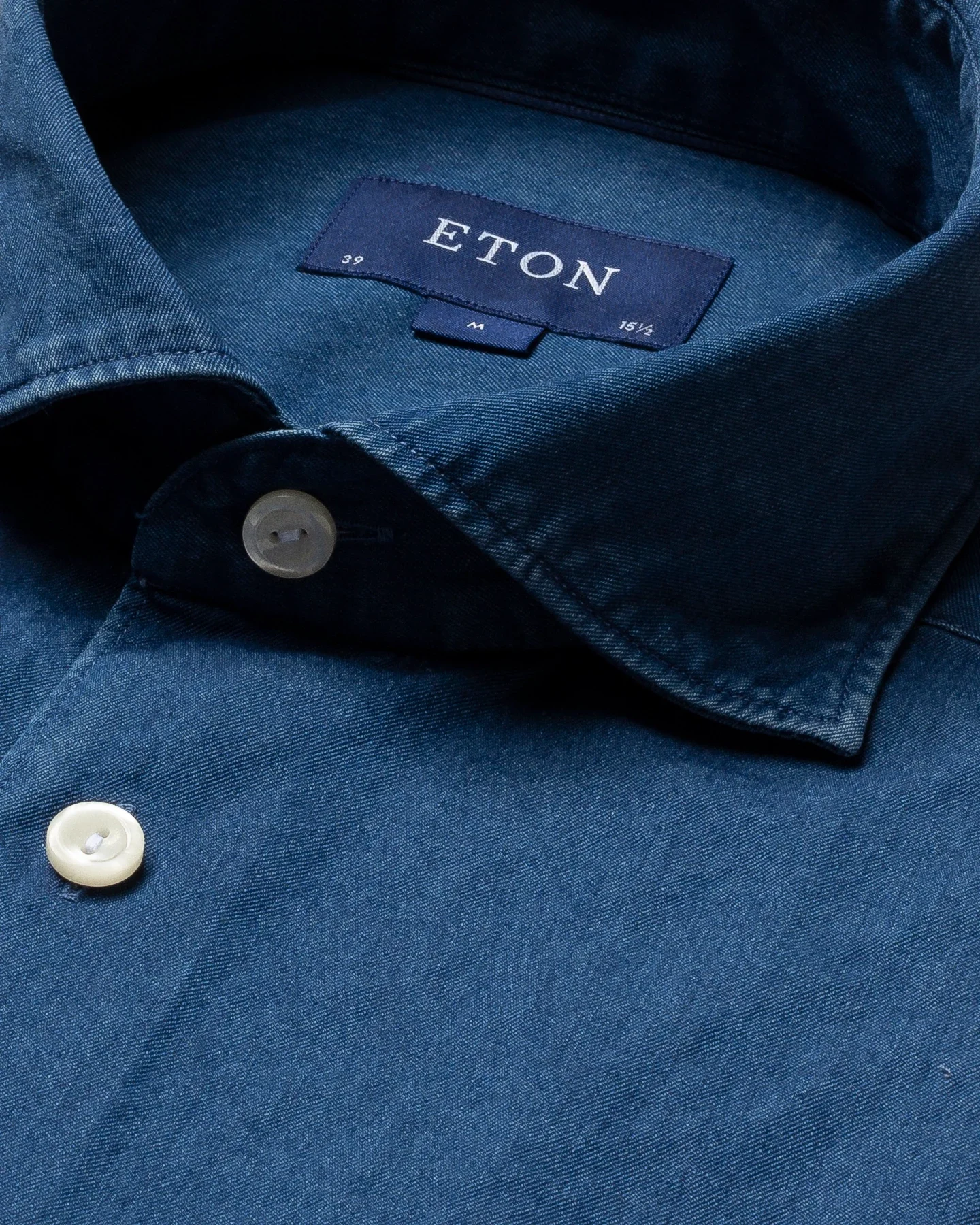 Eton - blue denim shirt soft
