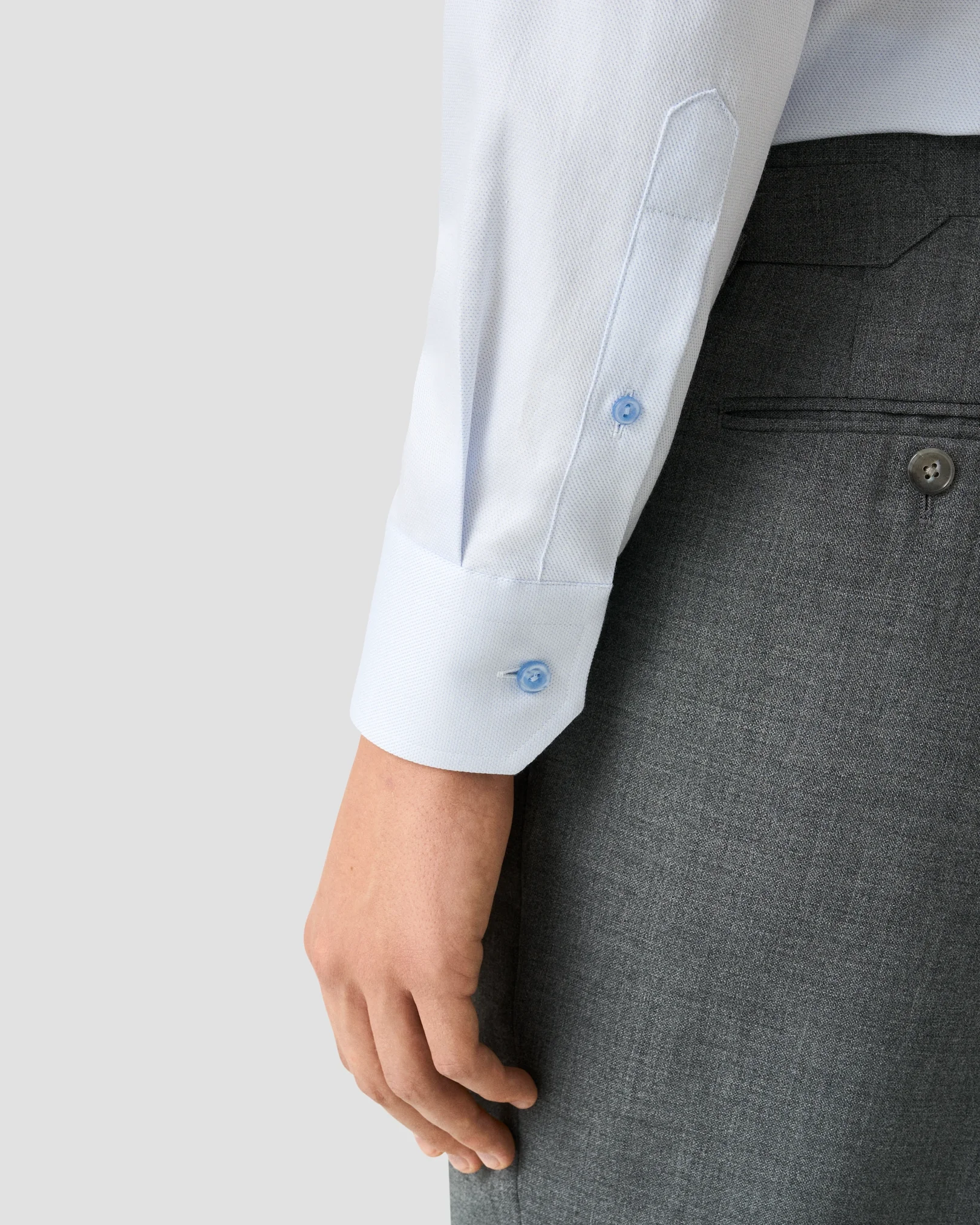 Eton - semi solid twill shirt 256