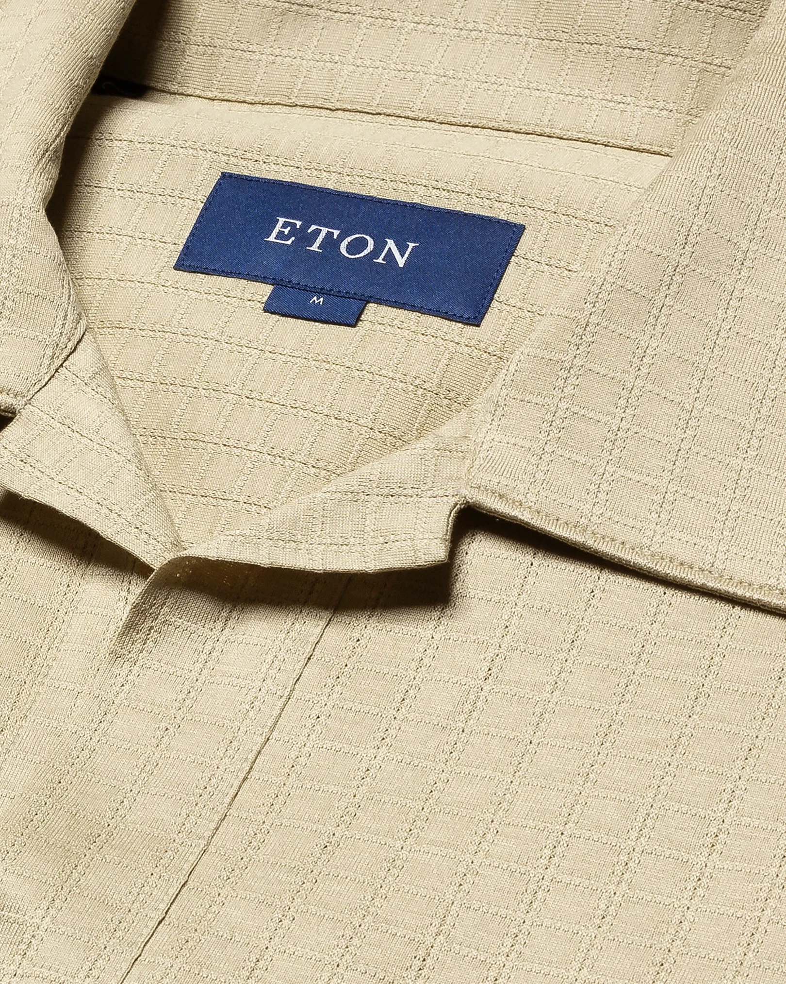 Eton - beige jacquard short sleeve