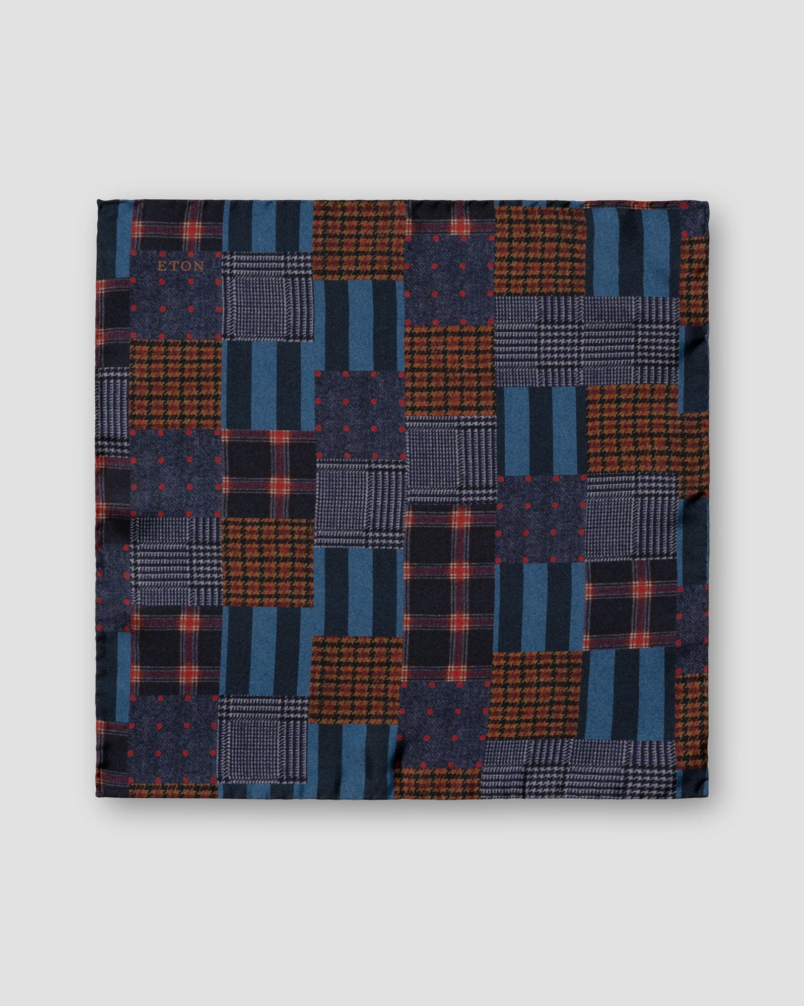 Eton - patchwork pocket square