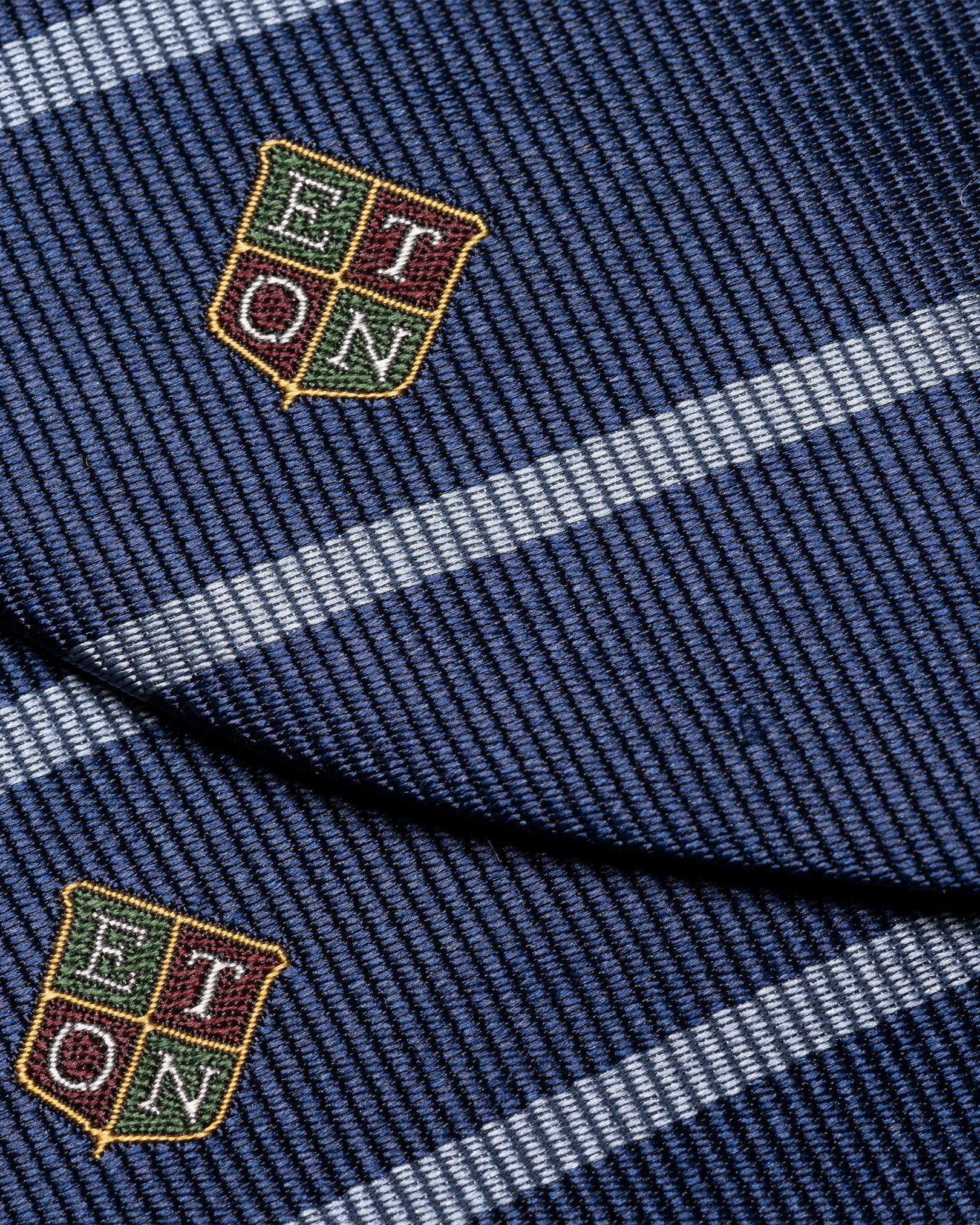 Eton - dark blue bow tie self tied