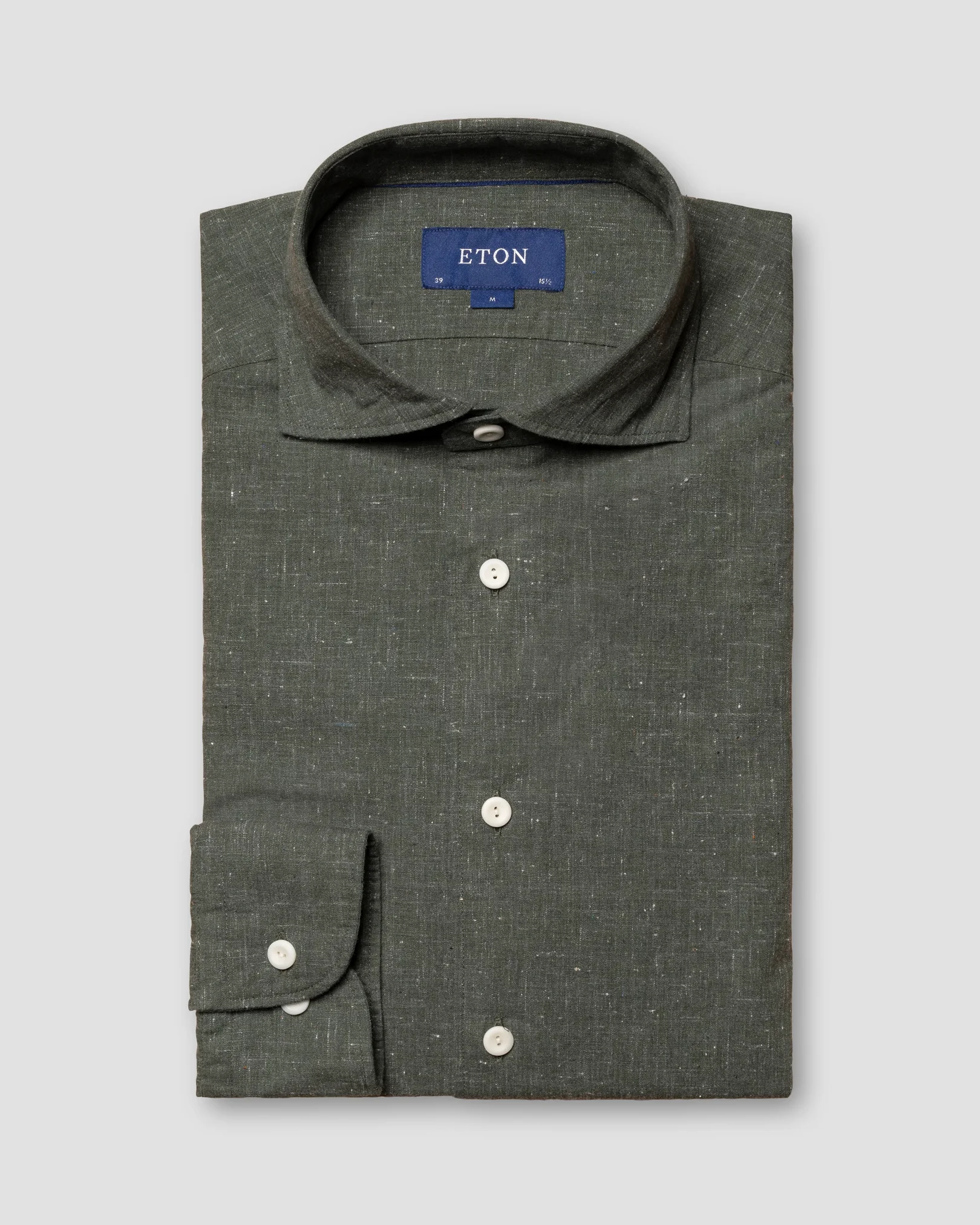 Green Textured Shirt - Eton