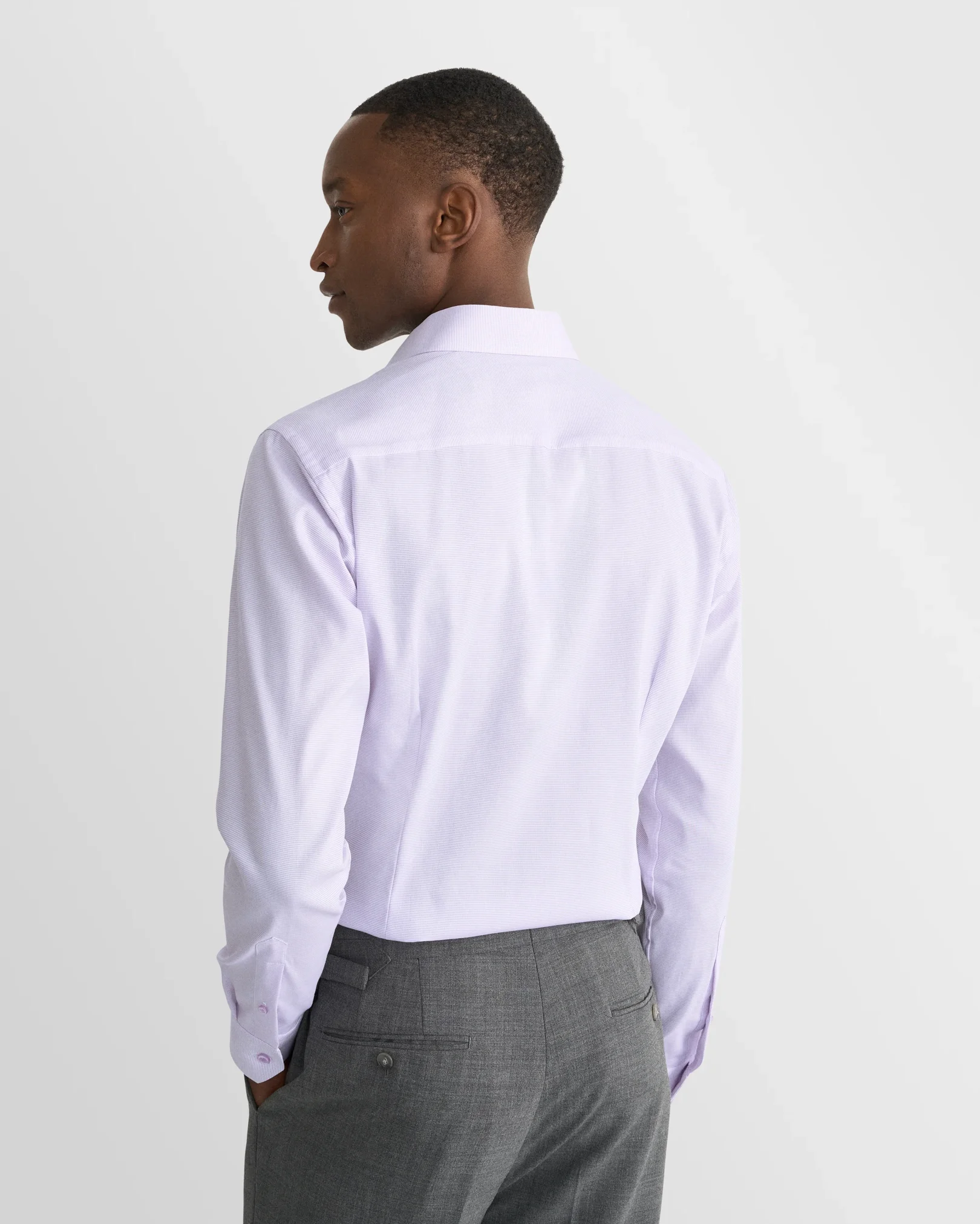 Eton - light purple twill shirt