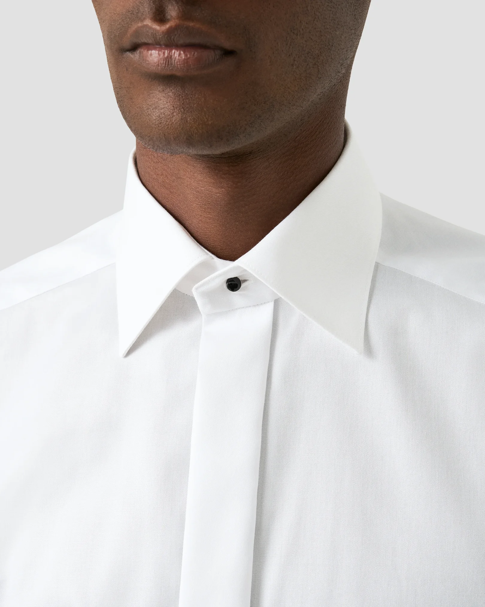 Eton - White Signature Twill Tuxedo Shirt