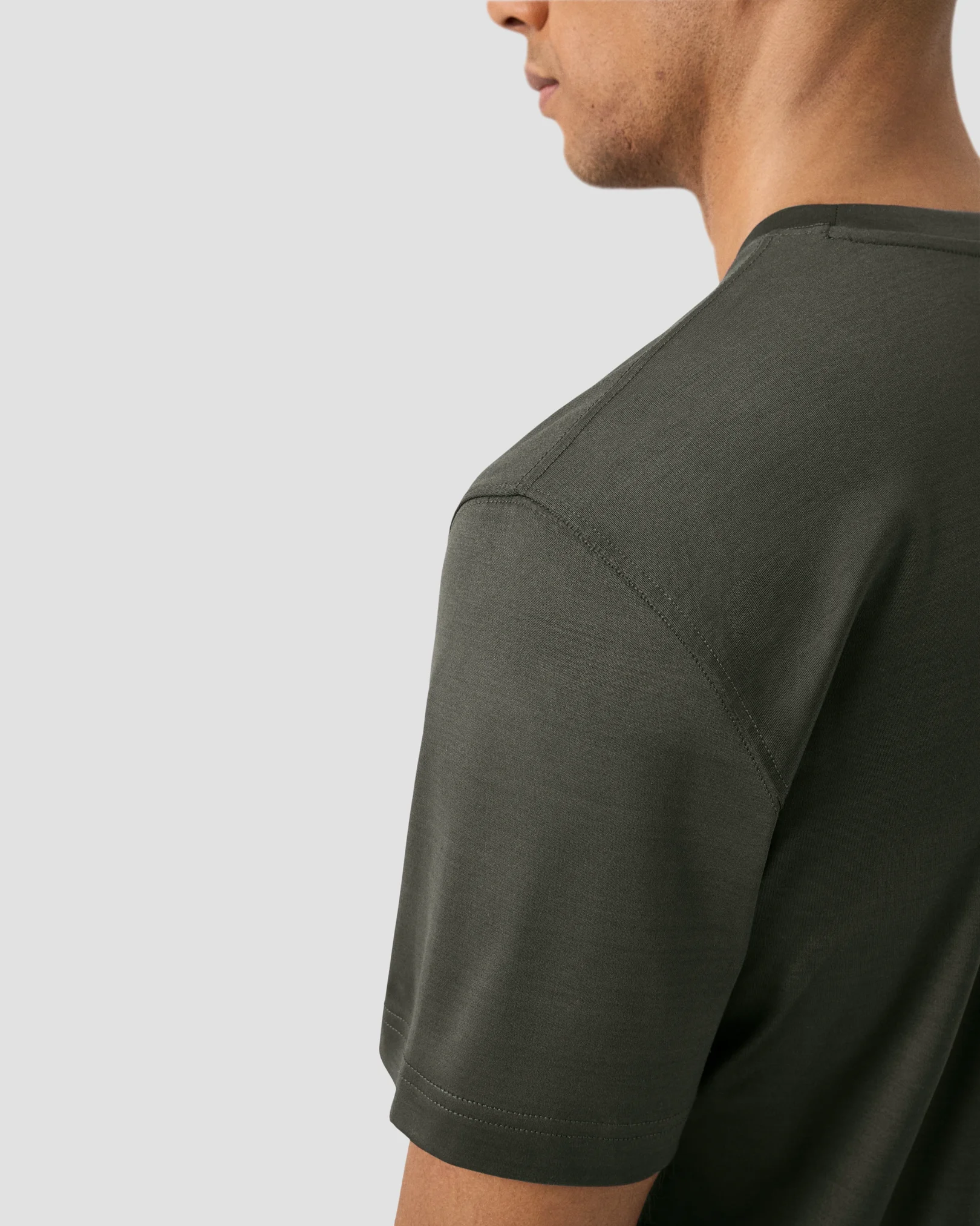 Eton - filo di scozia t shirt dark green filo di scozia t shirt