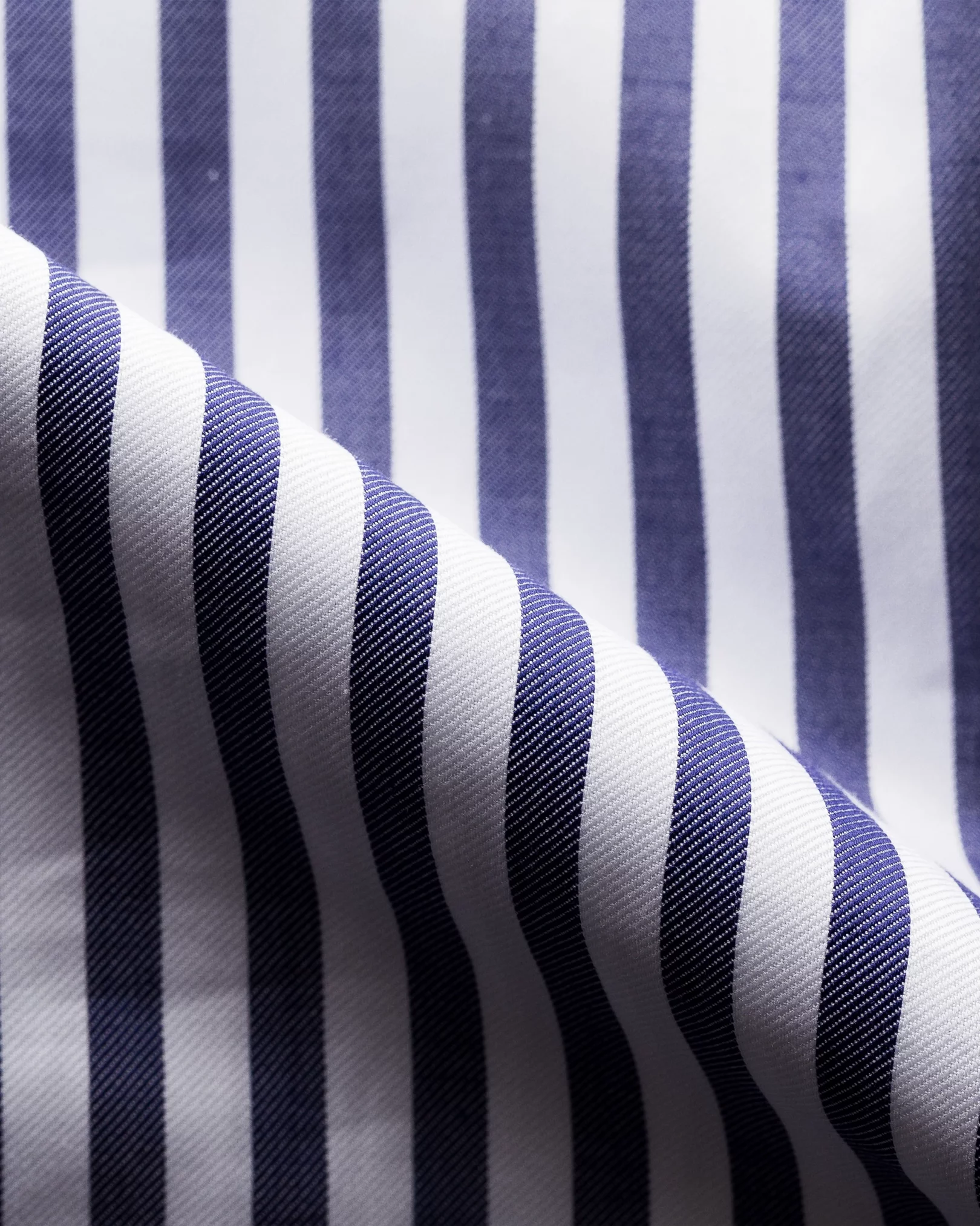 Eton - navy bengal stripe signature twill shirt