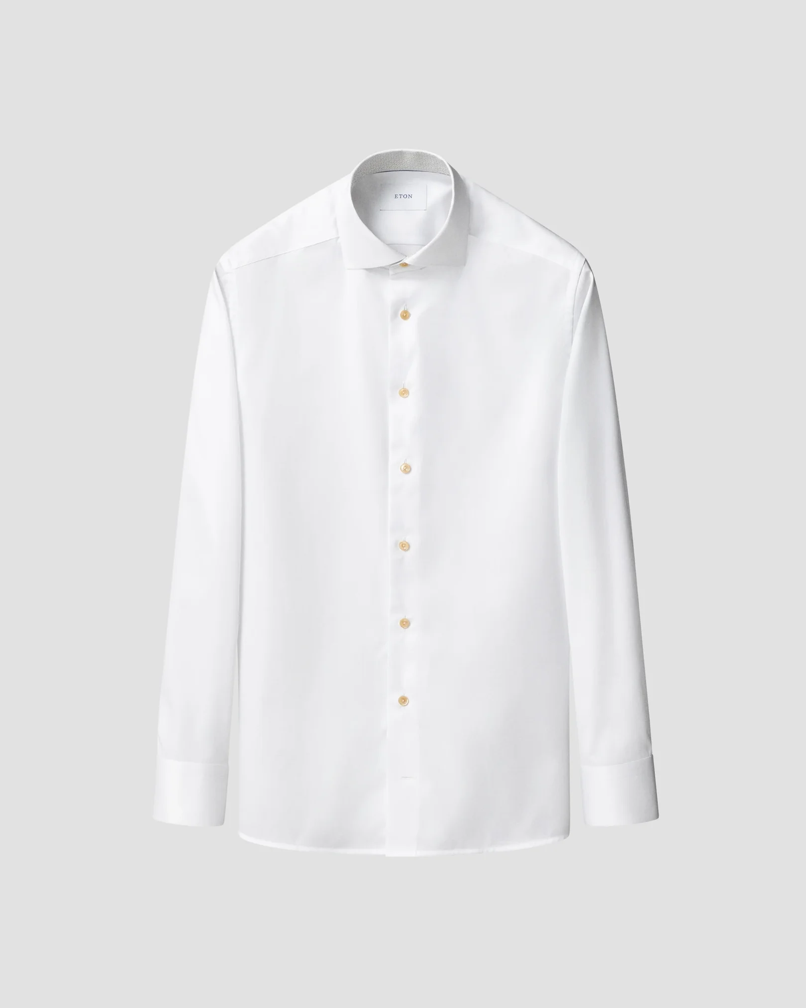 Eton - white geometric effect signature twill shirt 263