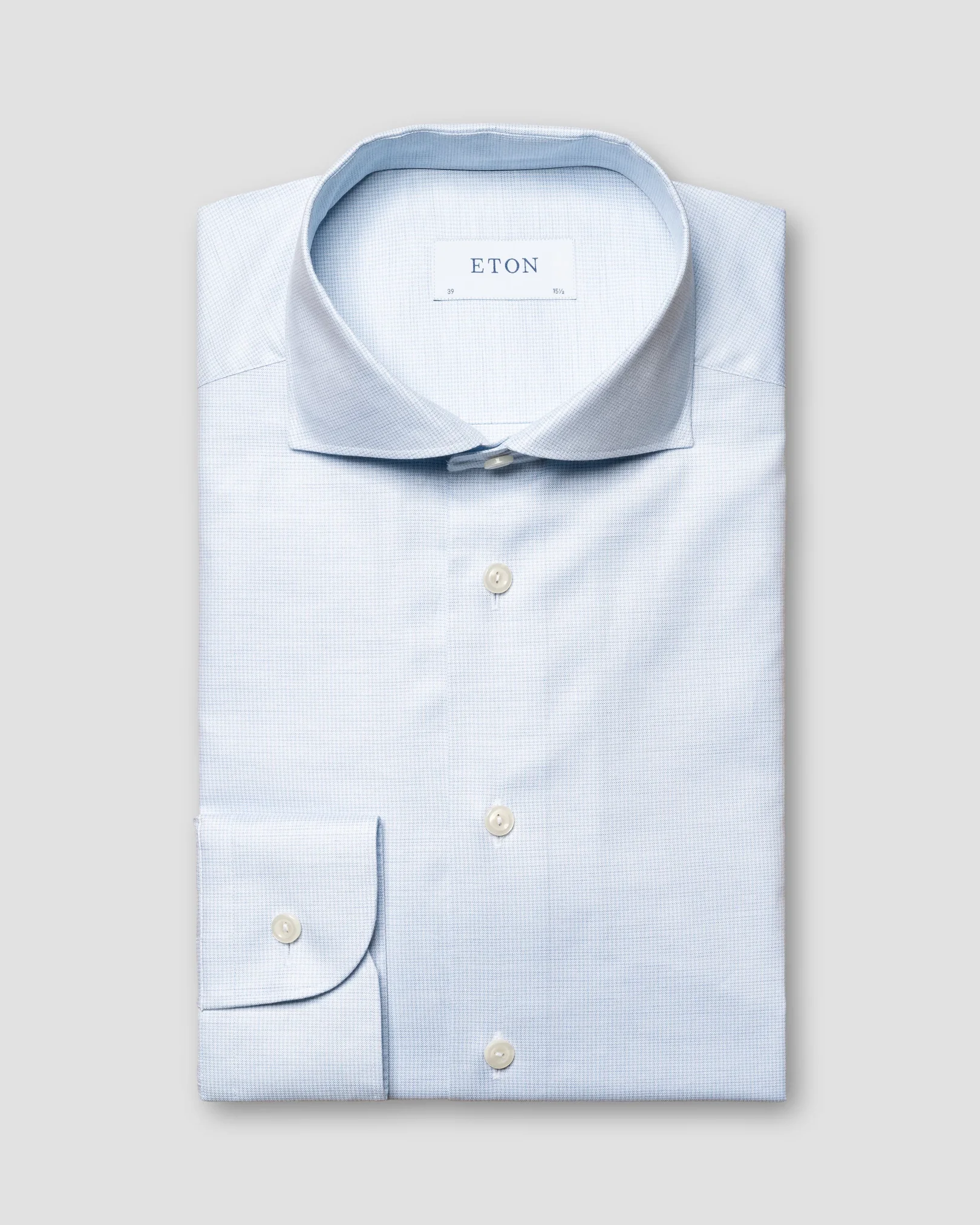 Eton - light blue oxford widespread collar
