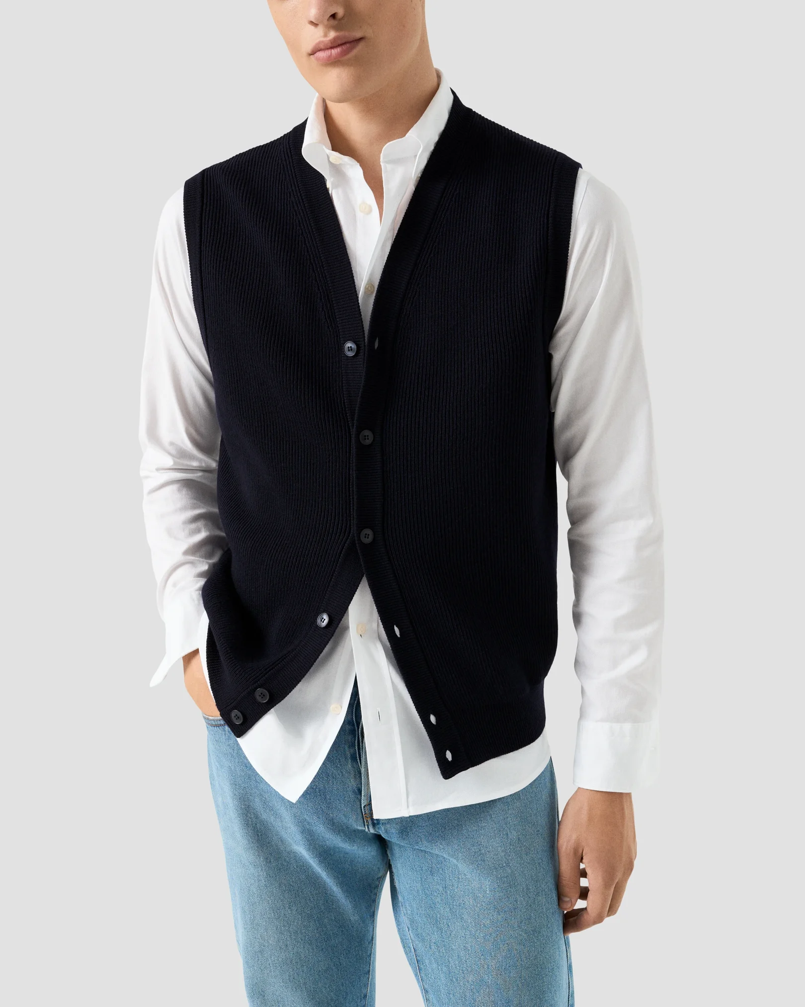 Eton - Structured Knit Vest