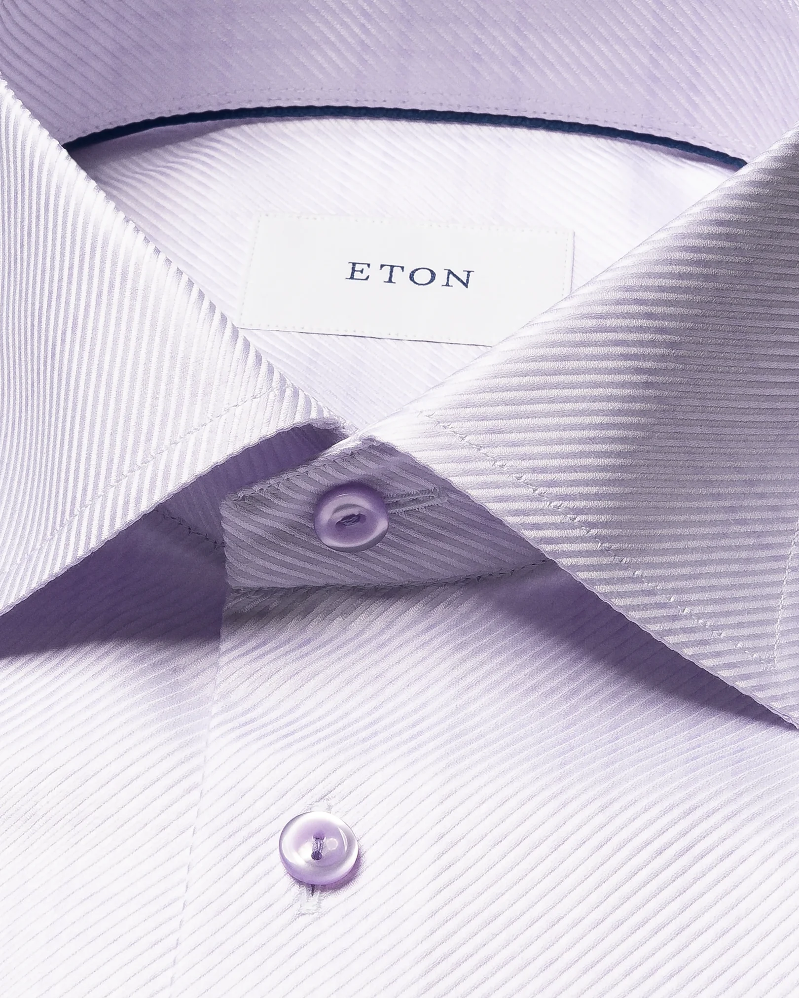 Eton - check king twill shirt cut away single slim