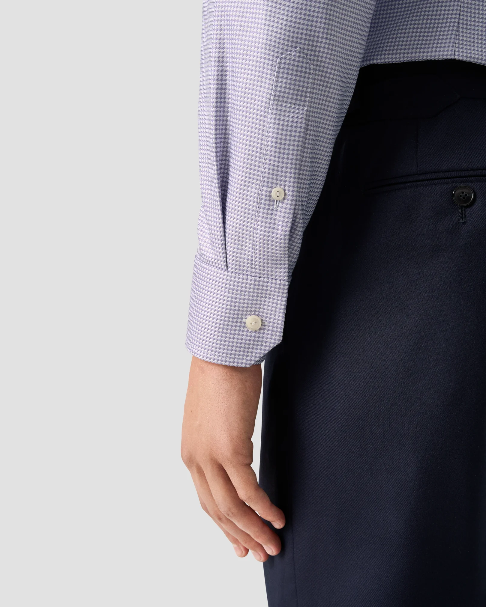 Eton - houndstooth king twillshirt 256