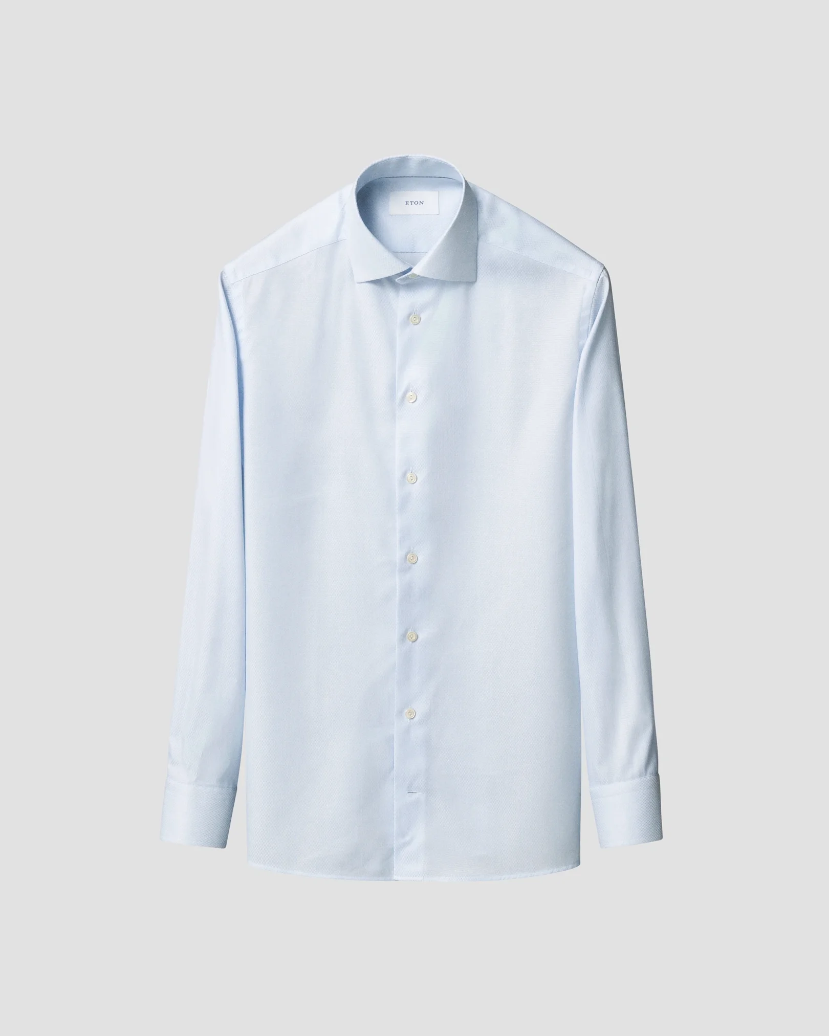 Eton - semi solid cotton tencel tm lyocell shirt light blue 261