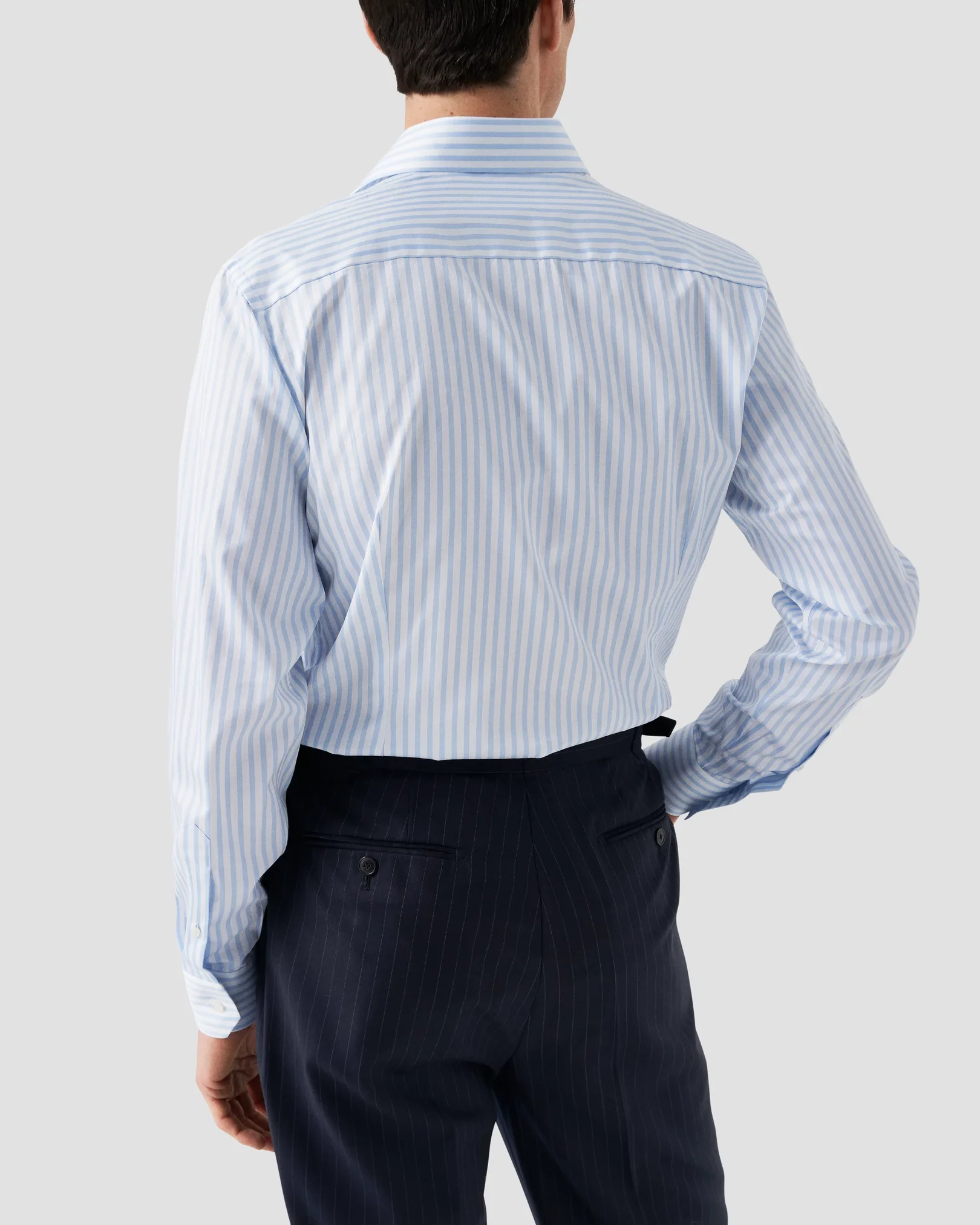 Eton - Striped Fine Satin Shirt