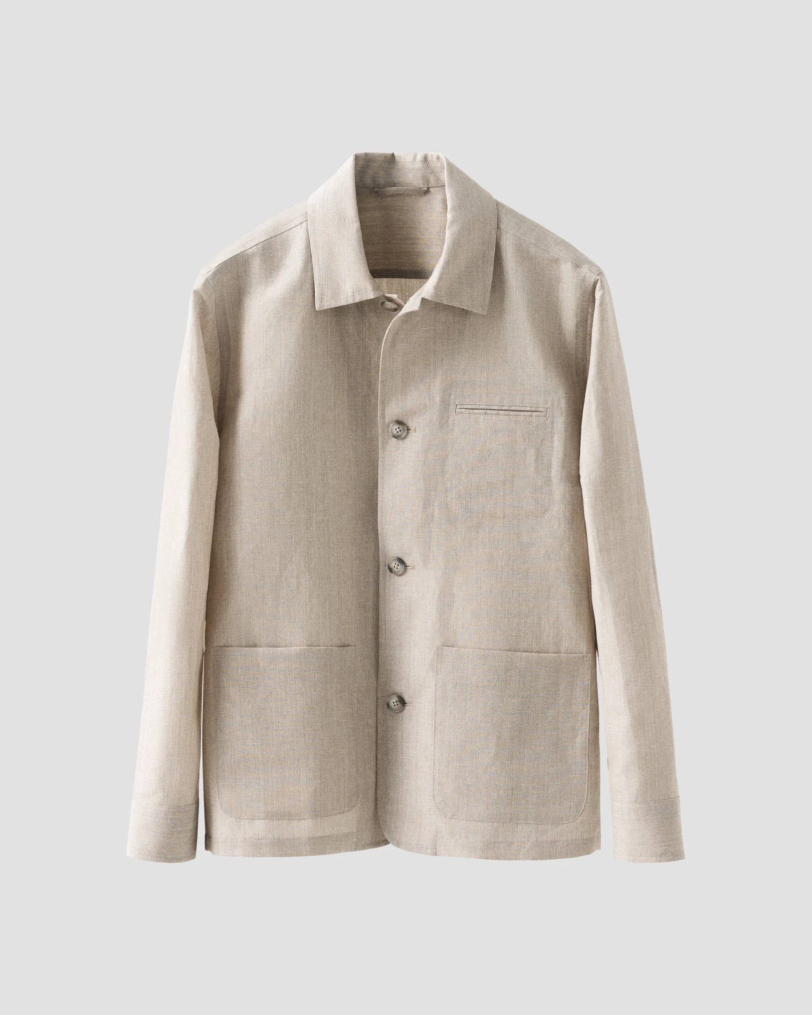 Eton - Wool Linen Chore Overshirt