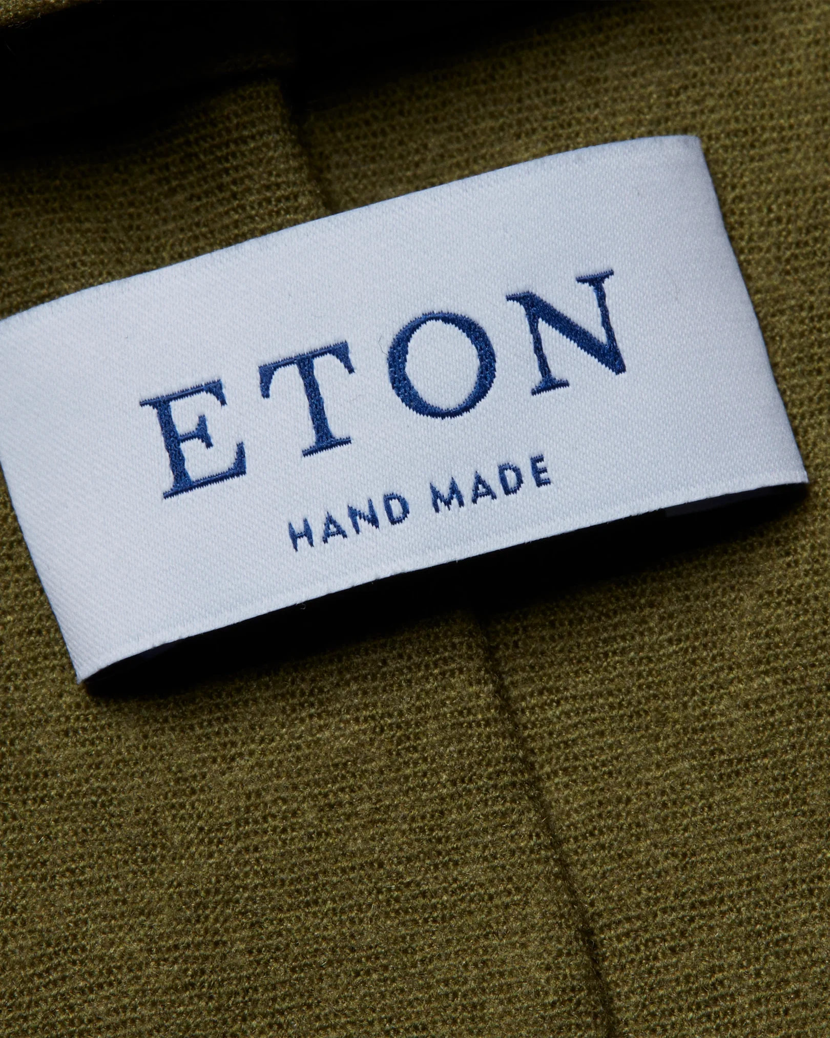 Eton - olive wool tie