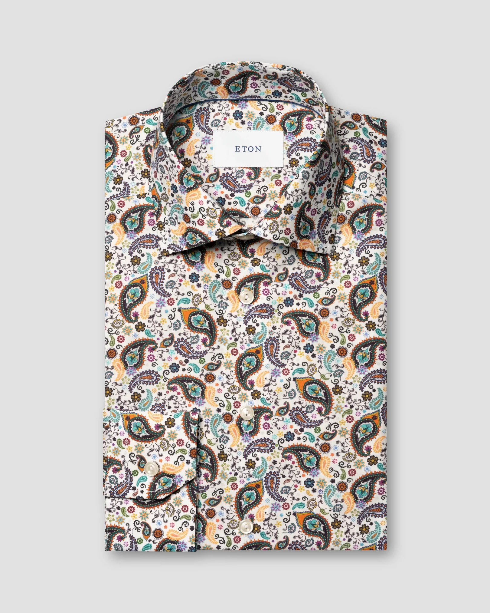 Eton - paisley poplin shirt