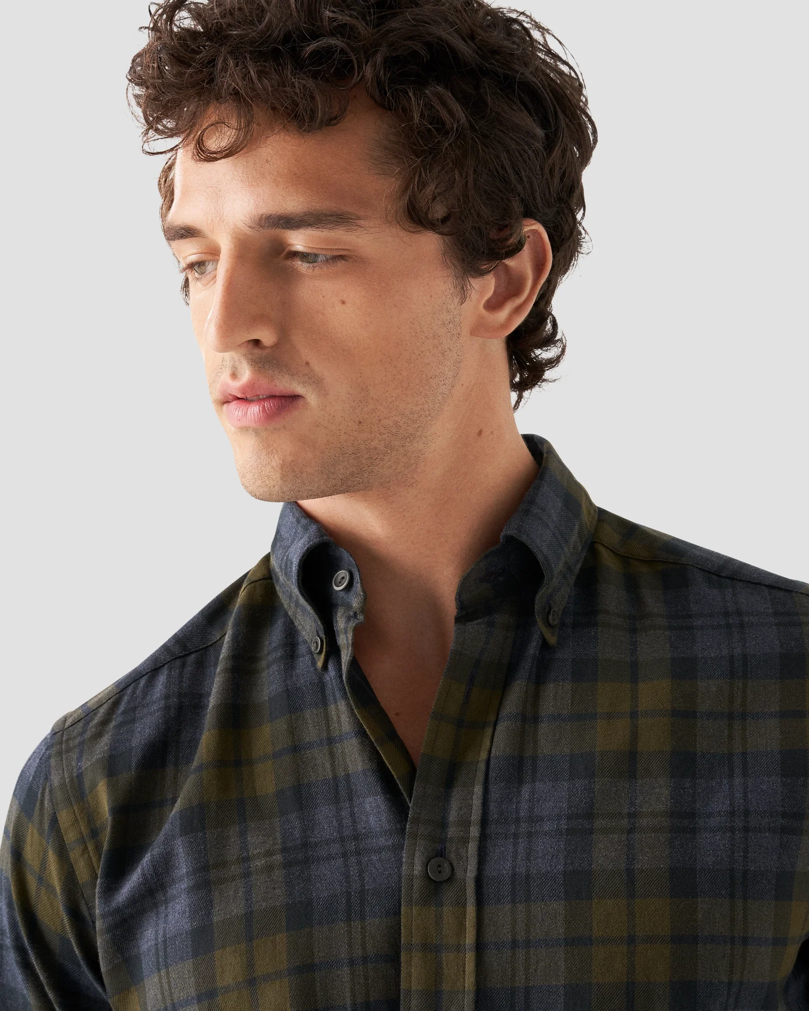 navy-checked-flannel-shirt-eton