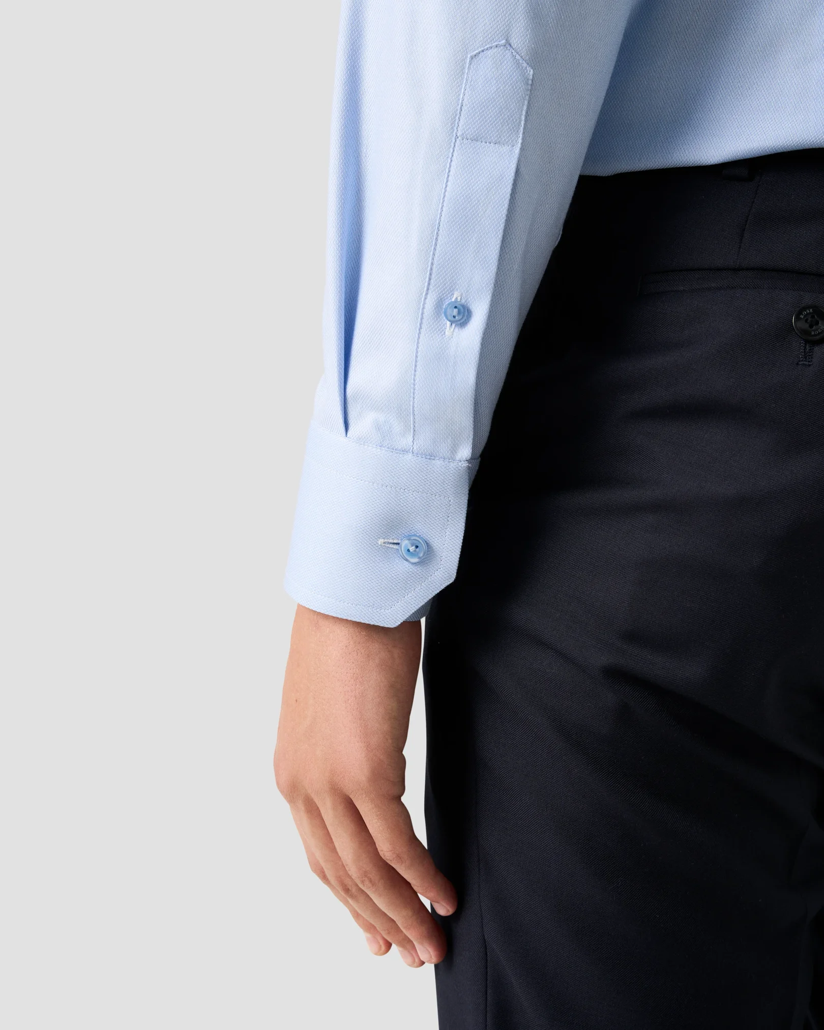 Eton - semi solid twill shirt 265