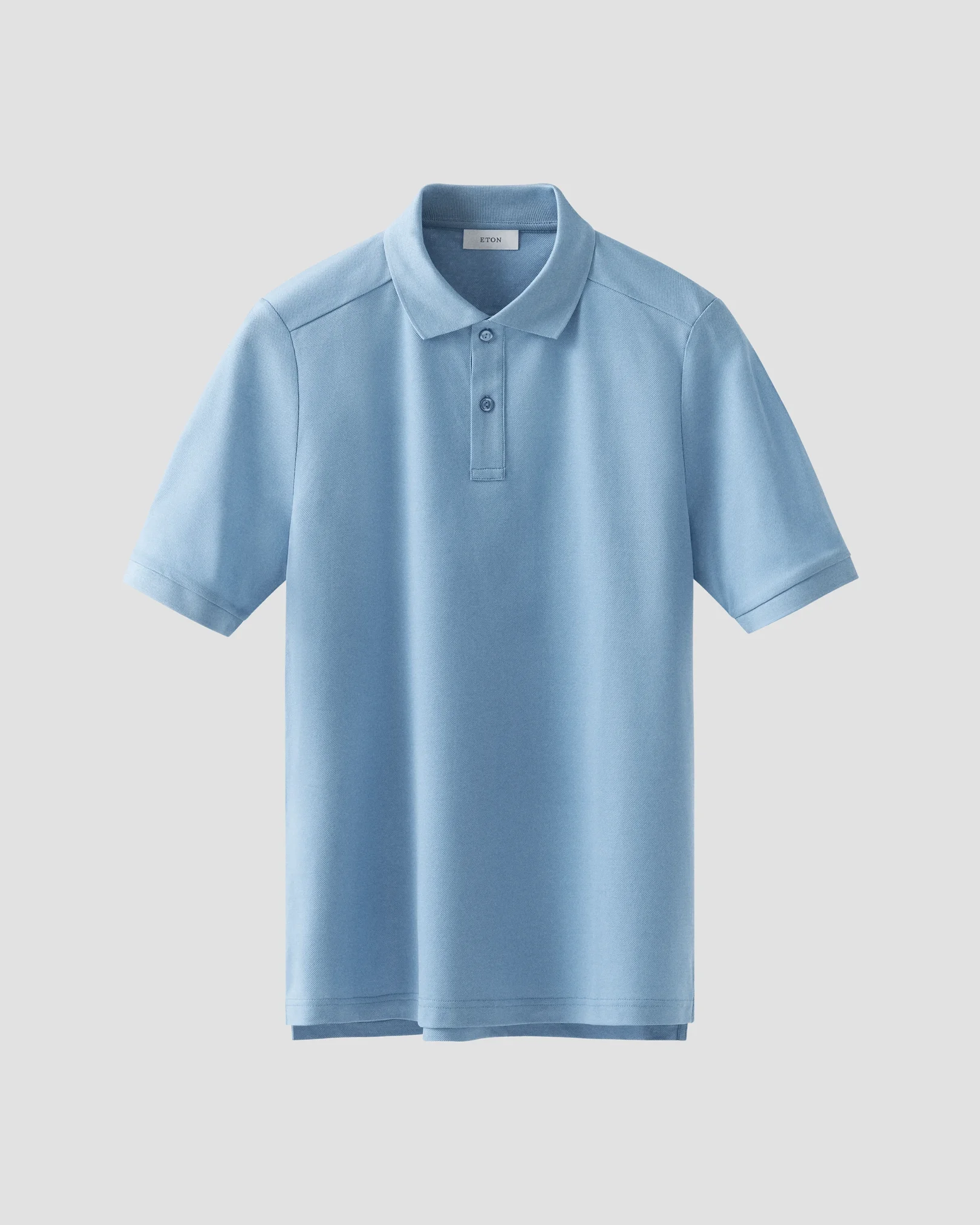 Eton - light blue filo di scozia solid pique