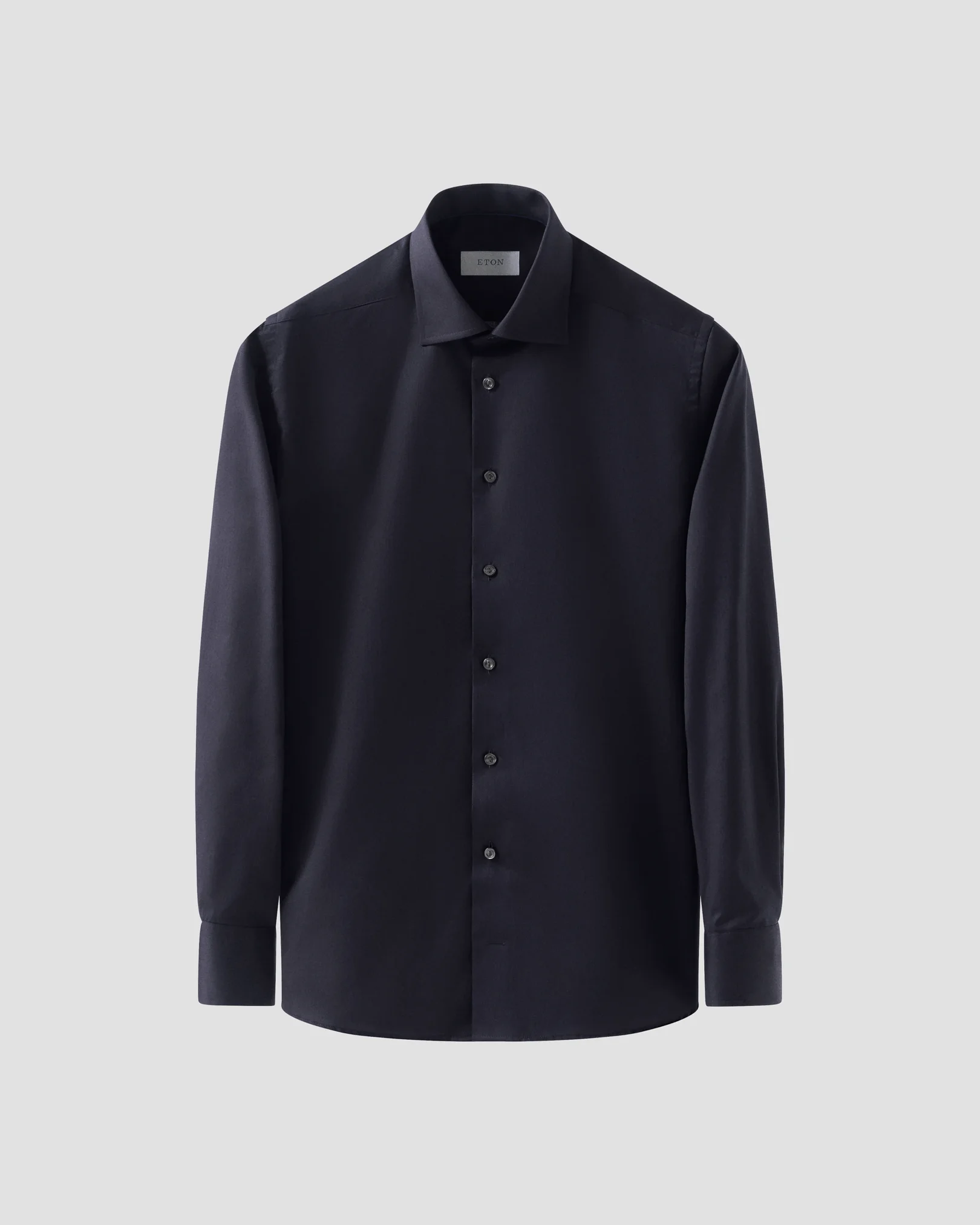 Eton - navy blue solid signature twill shirt