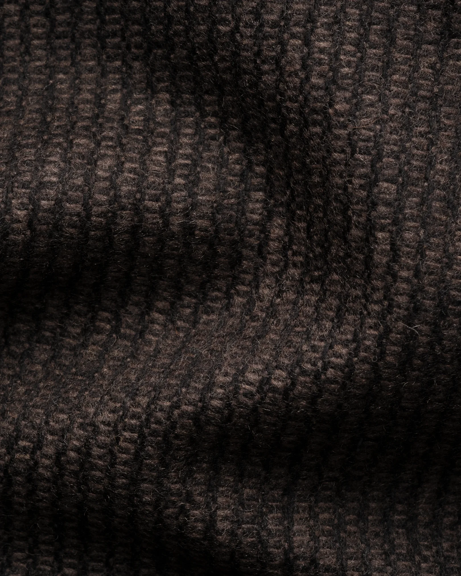 Eton - dark brown wool cashmere travel jacket