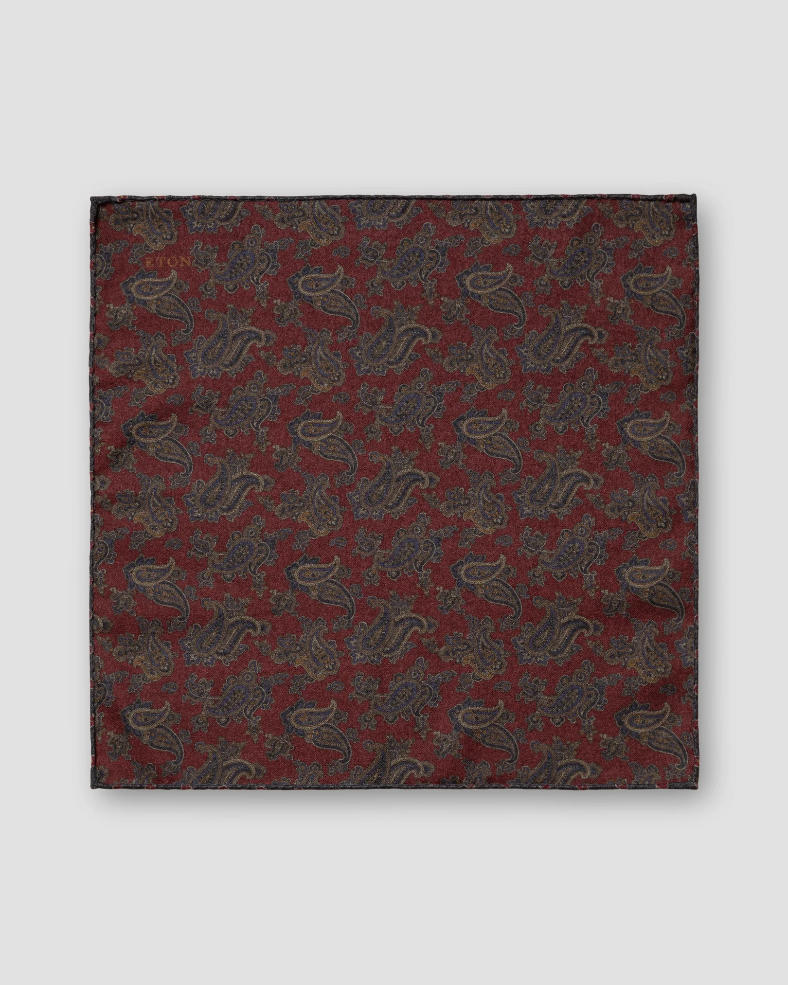 Eton - red wool pocket square