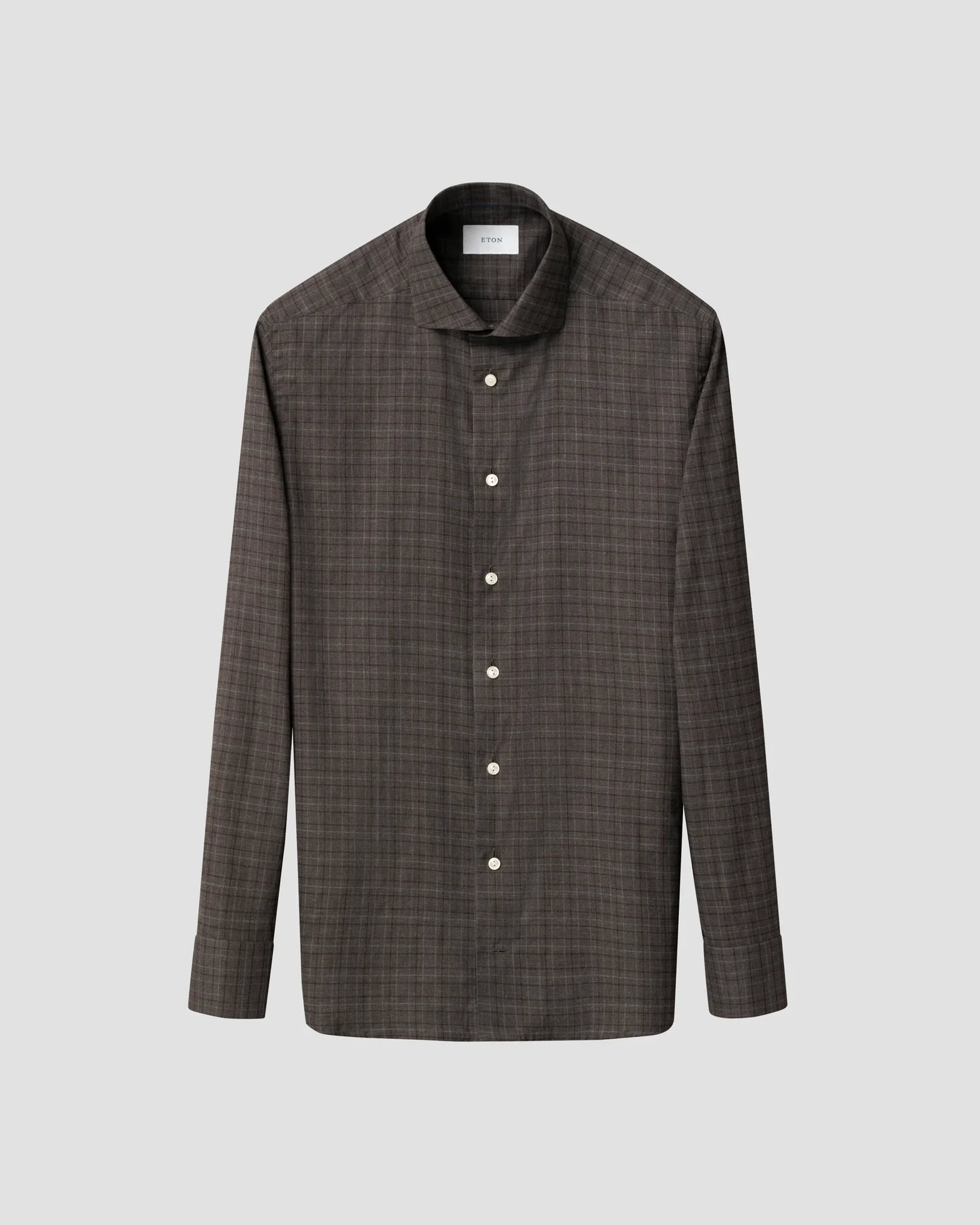Eton - check signature flannel shirt 256
