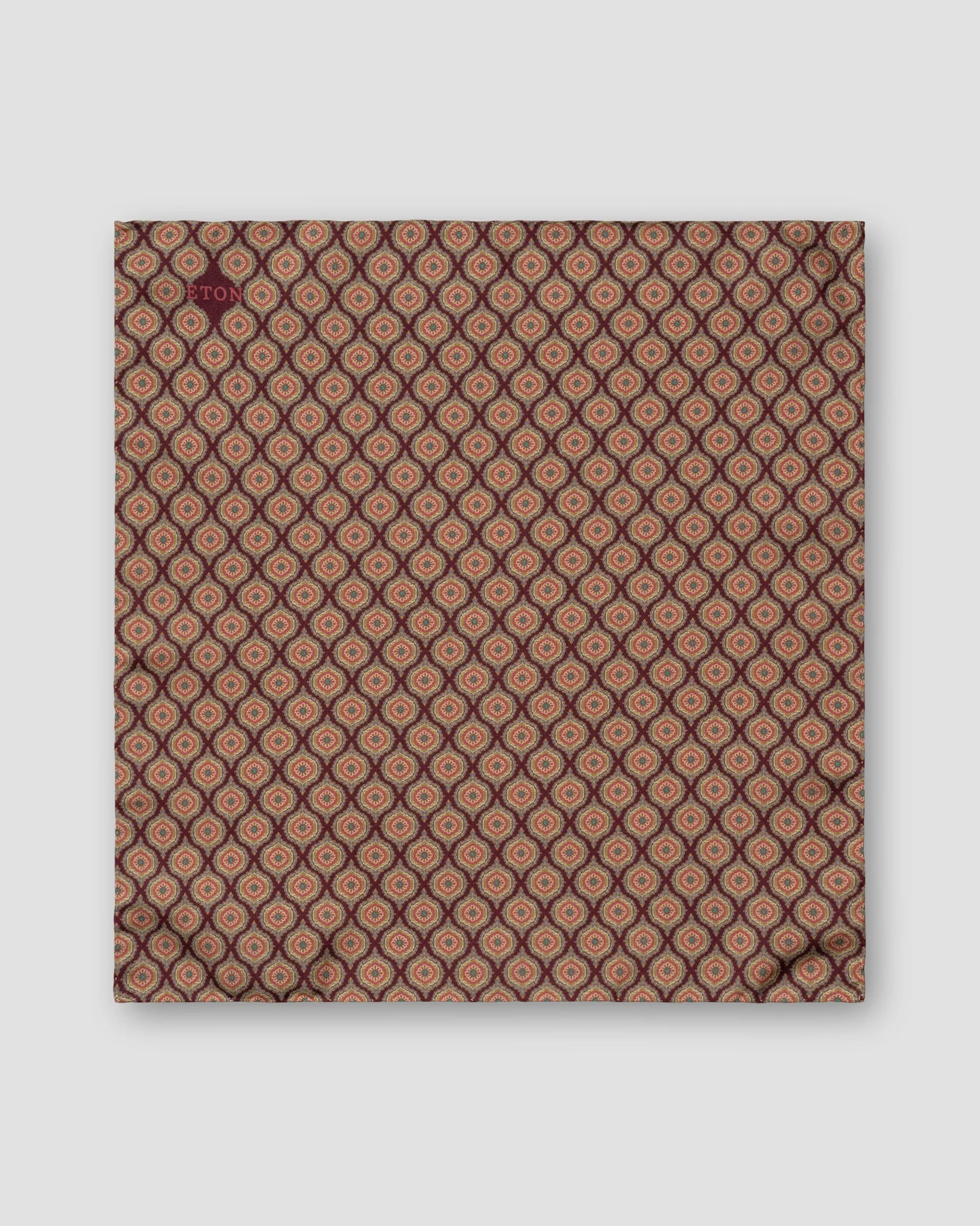 Eton - dark red pocket square