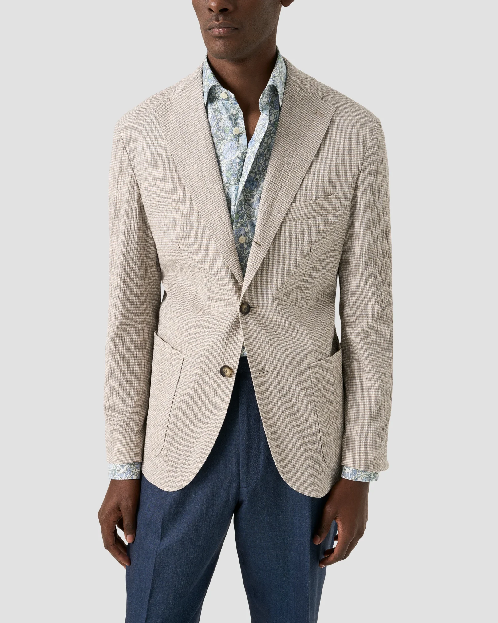 Eton - floral signature twill shirt