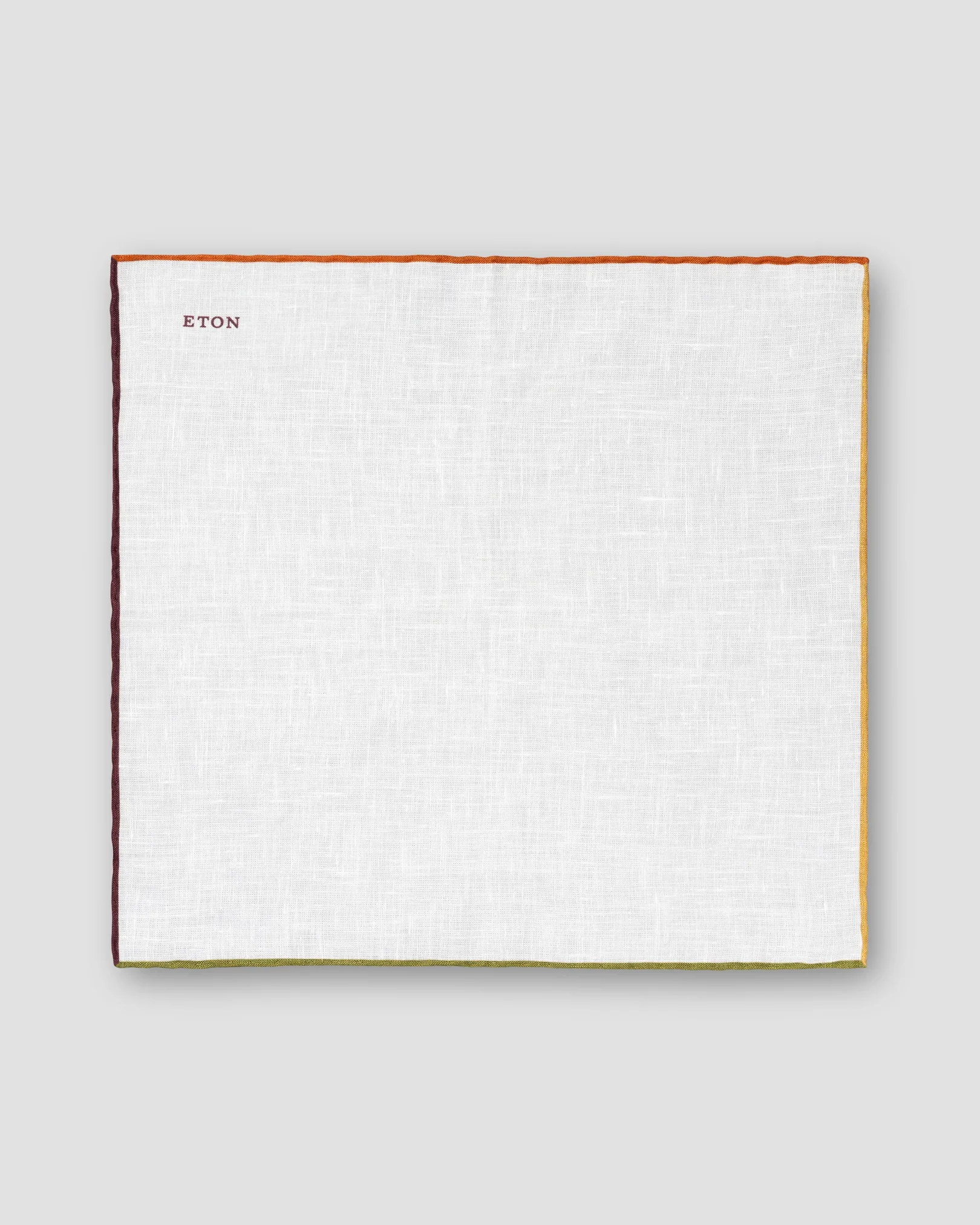 Orange Linen Pocket Square