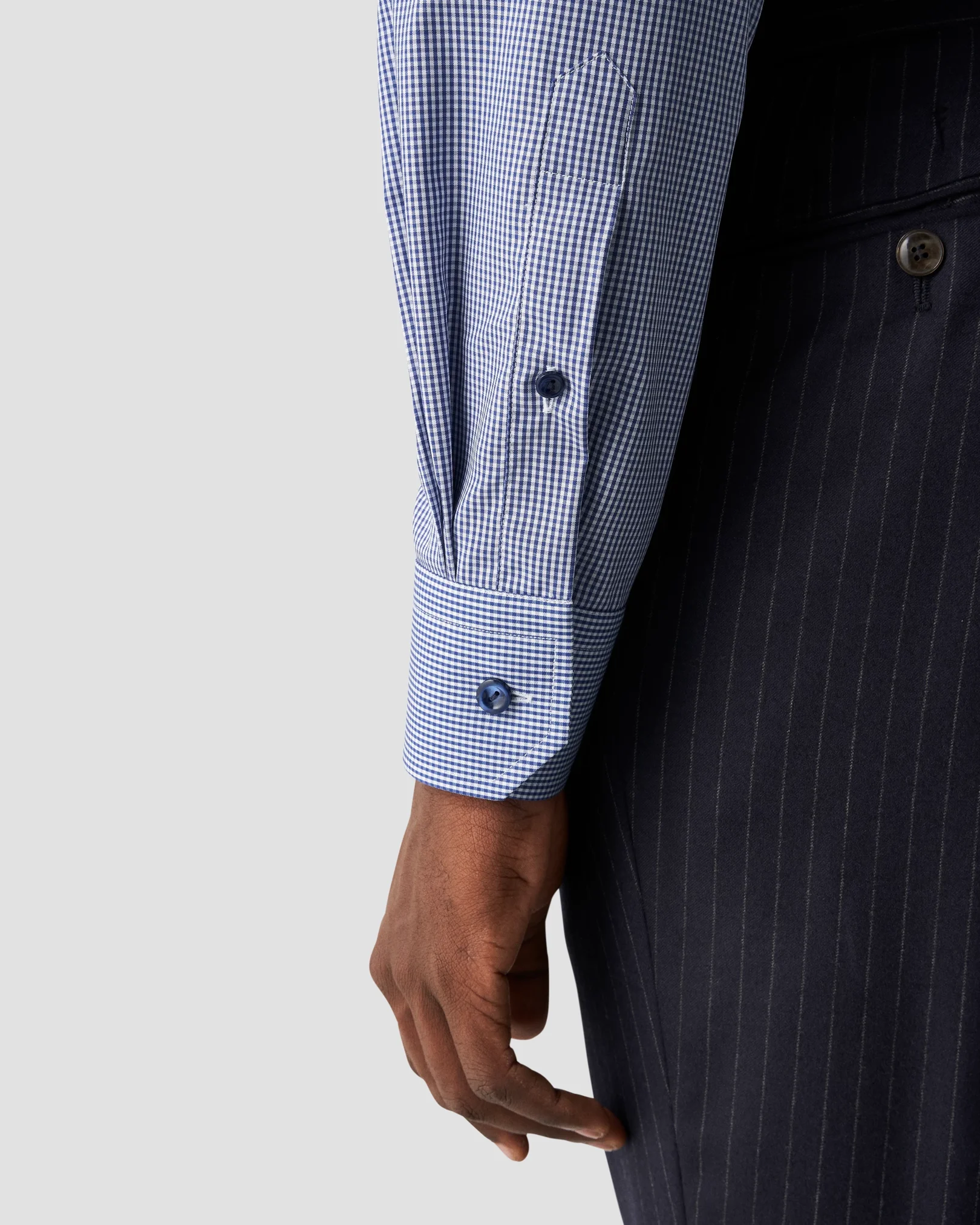 Mid blue Poplin Shirt - Eton