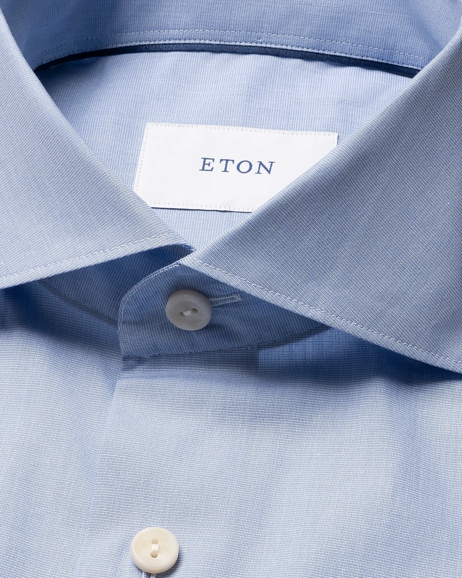 Eton - mid blue end on end breeze poplin shirt 261