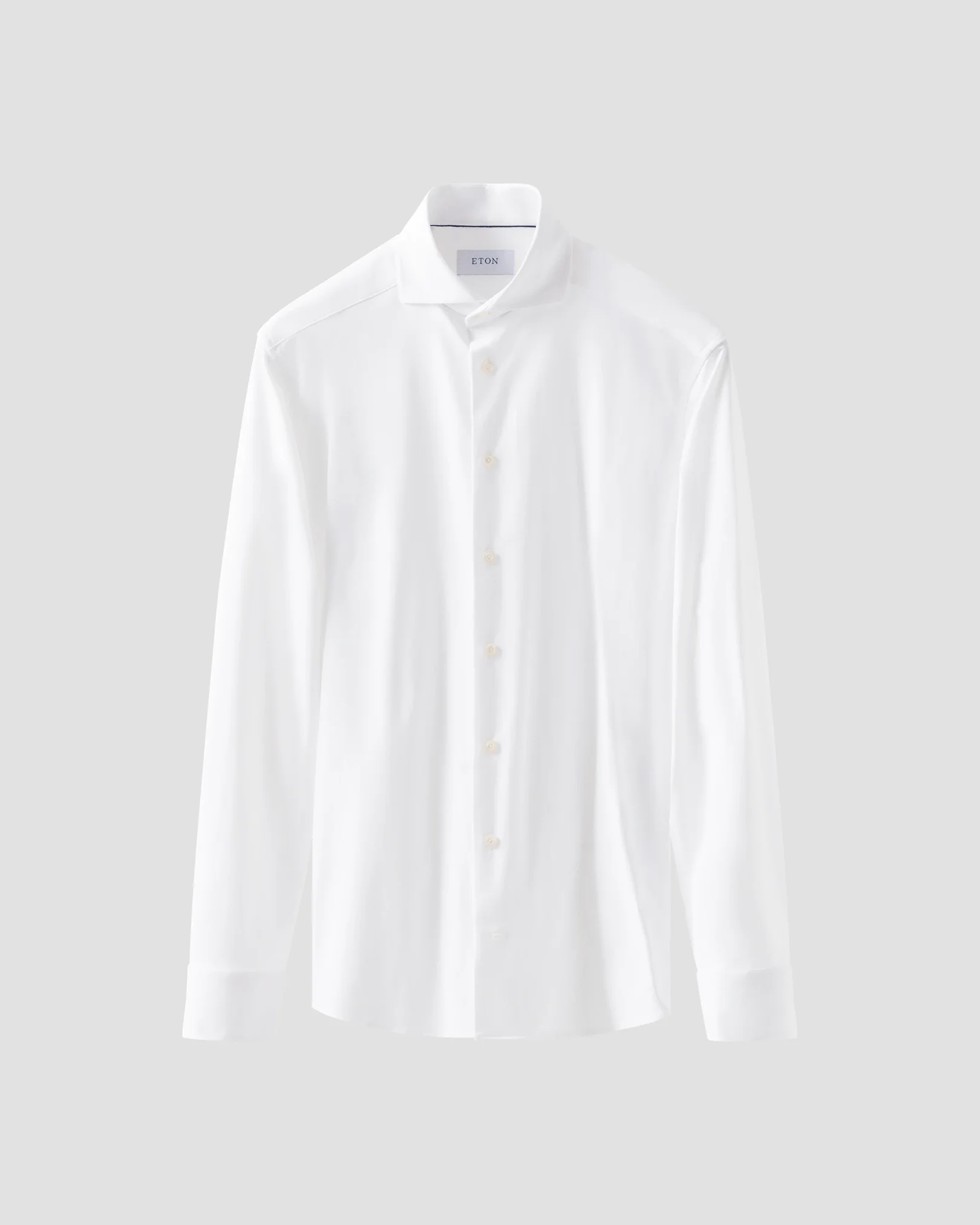 Eton - solid white four way stretch shirt