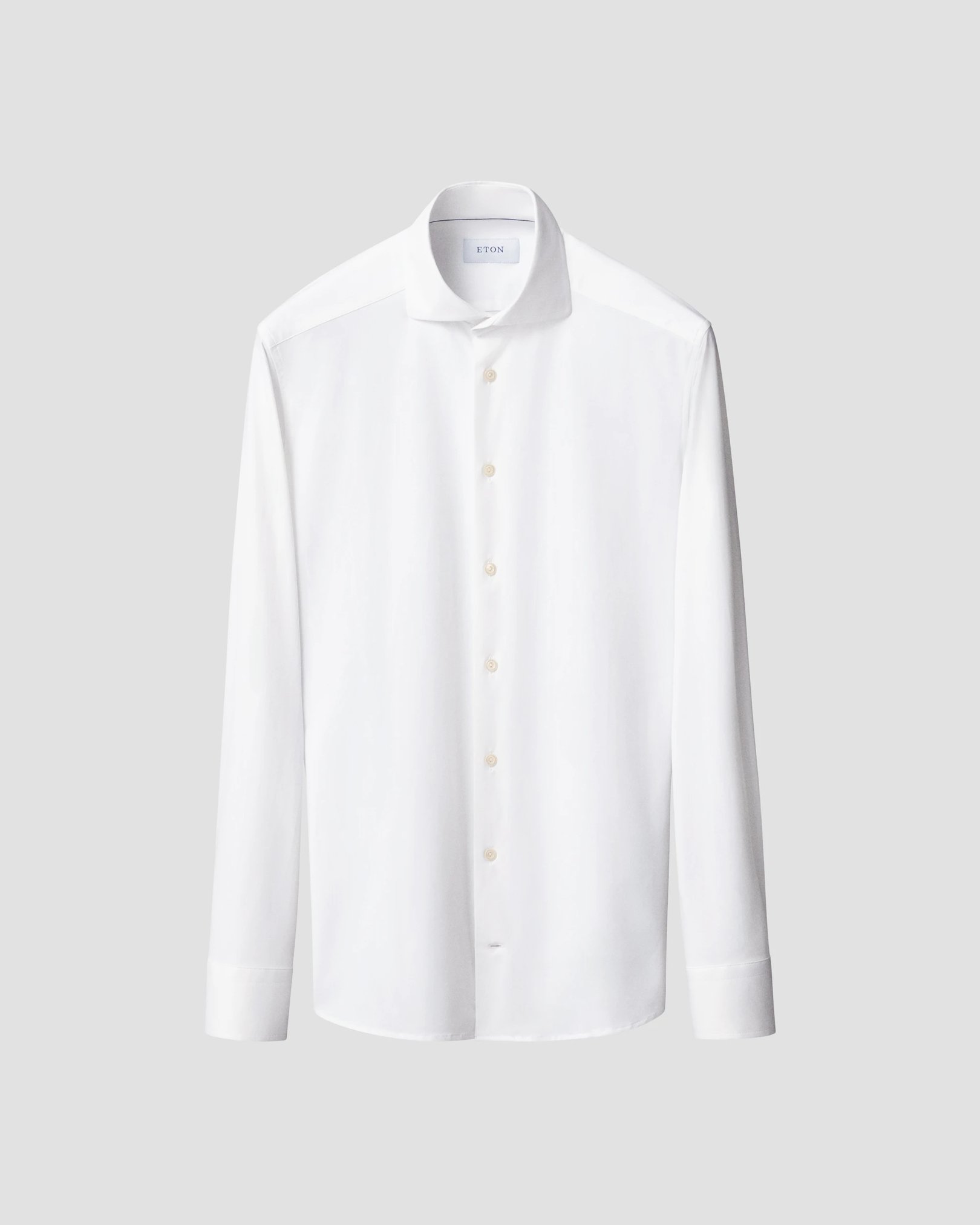 Eton - solid white four way stretch shirt