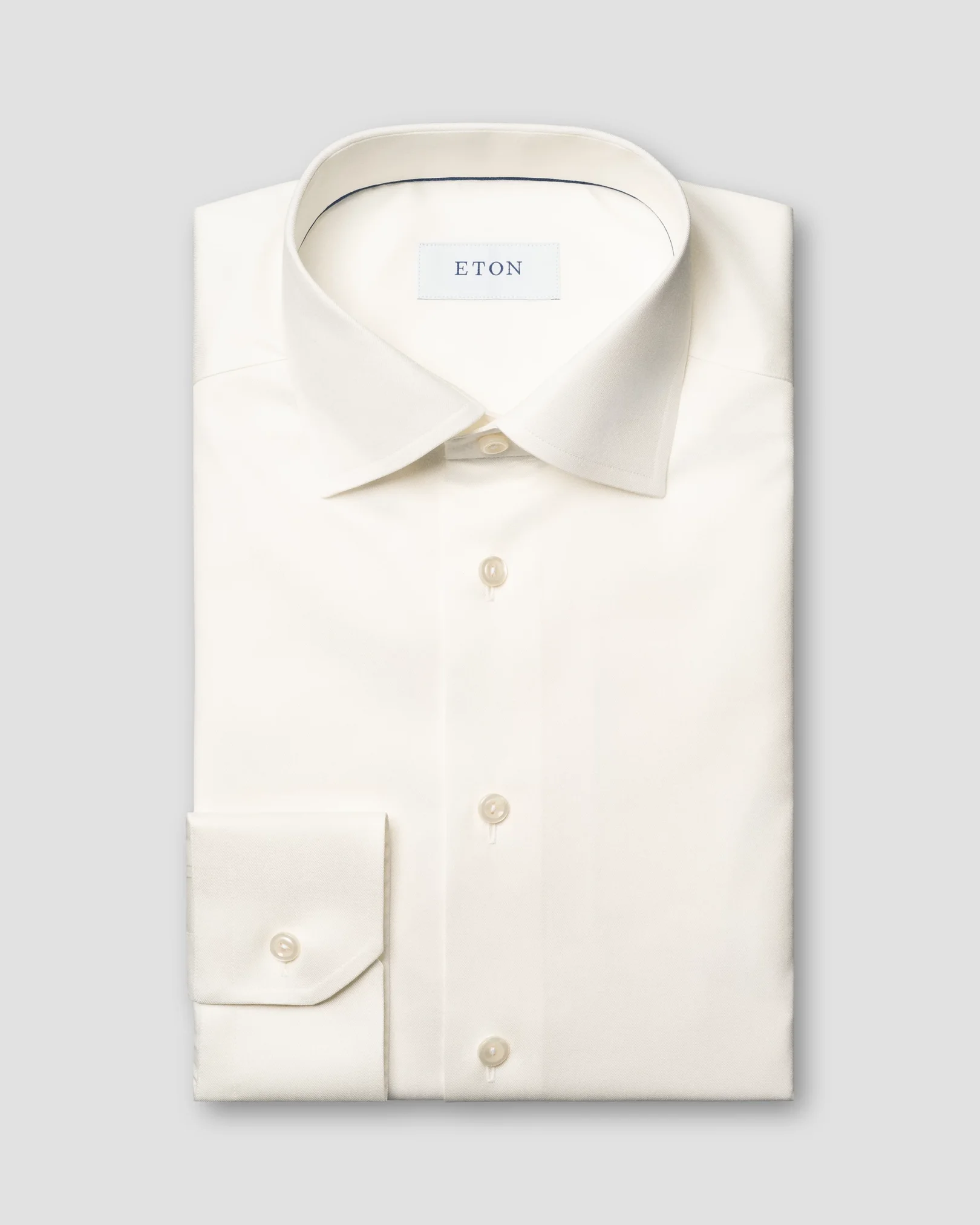 White Solid Signature Twill Shirt