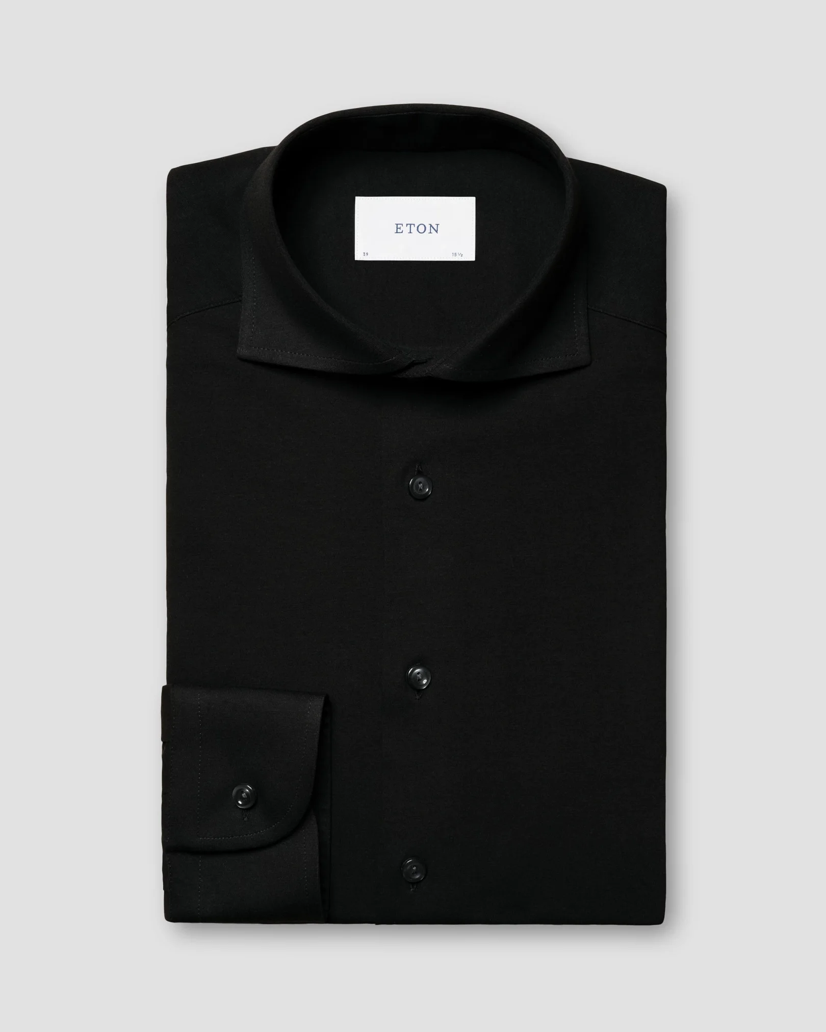 Eton - Solid Cotton Four-Way Stretch Shirt