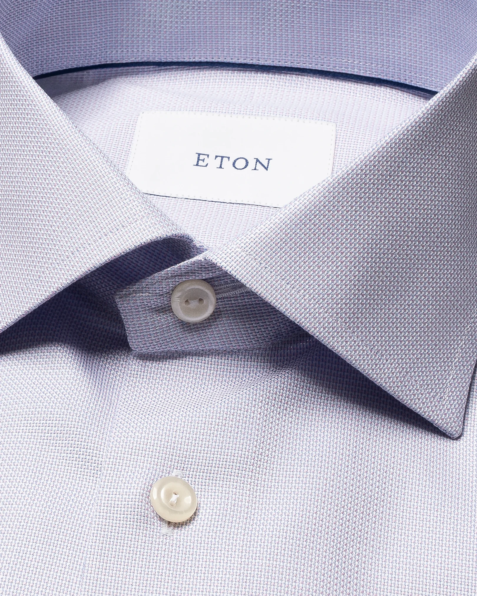 Eton - pink semi solid dobby shirt cut 263
