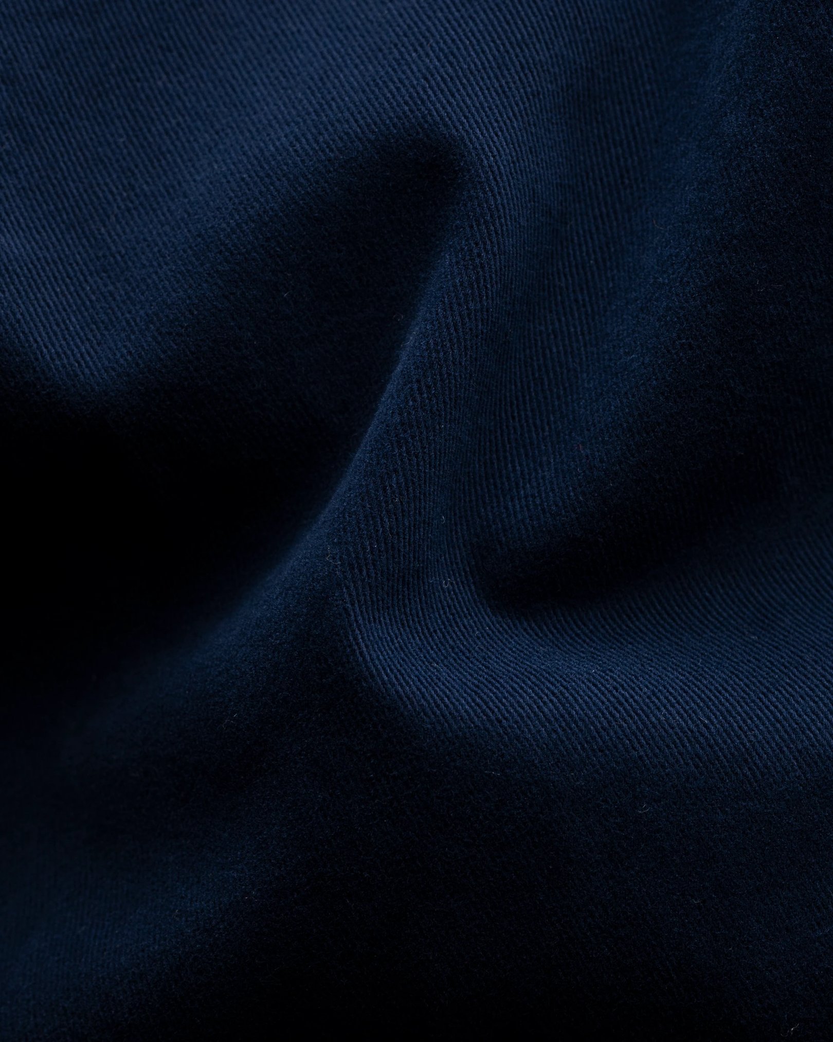 Eton - navy brushed twill overshirt
