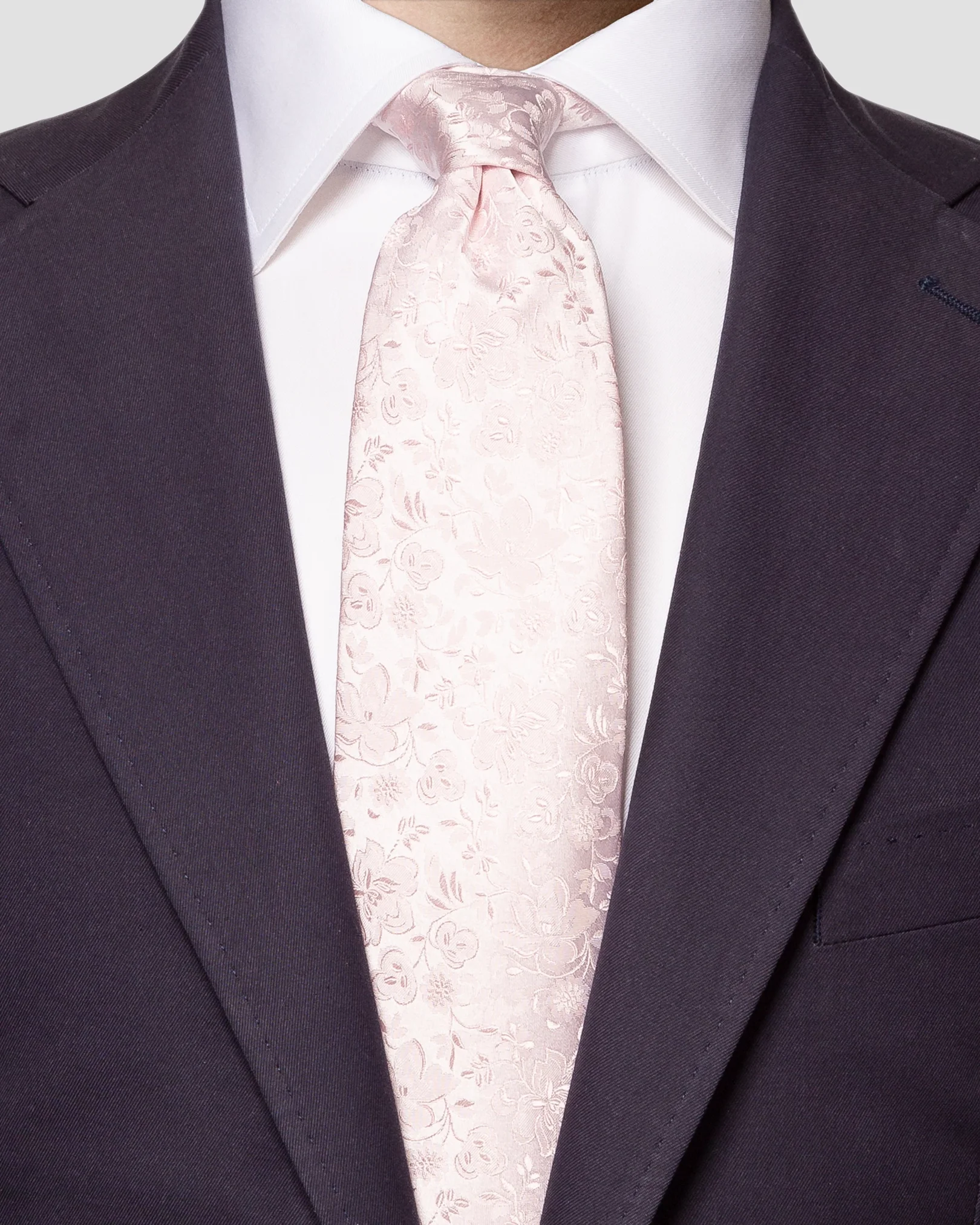 Eton - pink jacquard tie
