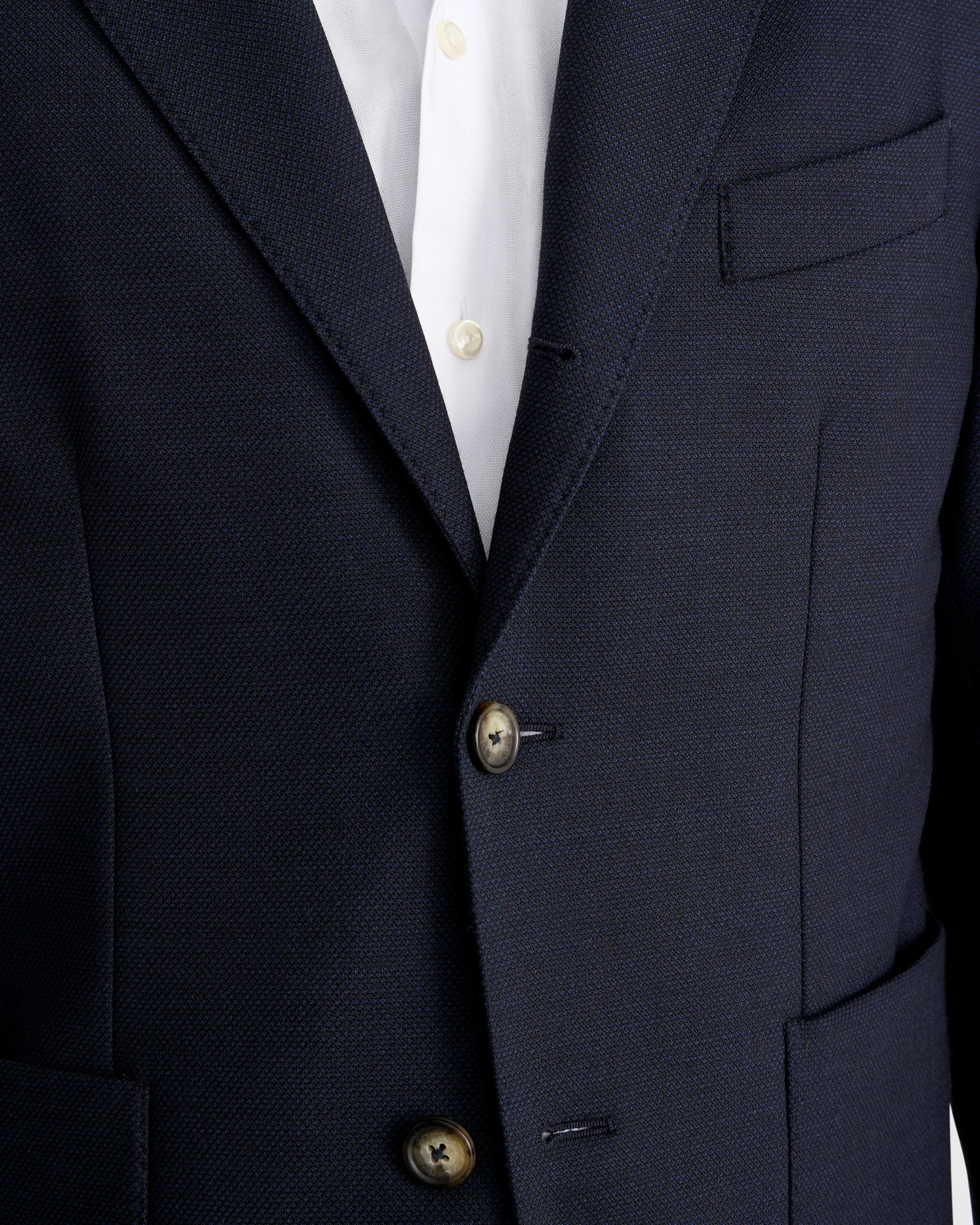 Eton - navy blue lana tech soft jacket