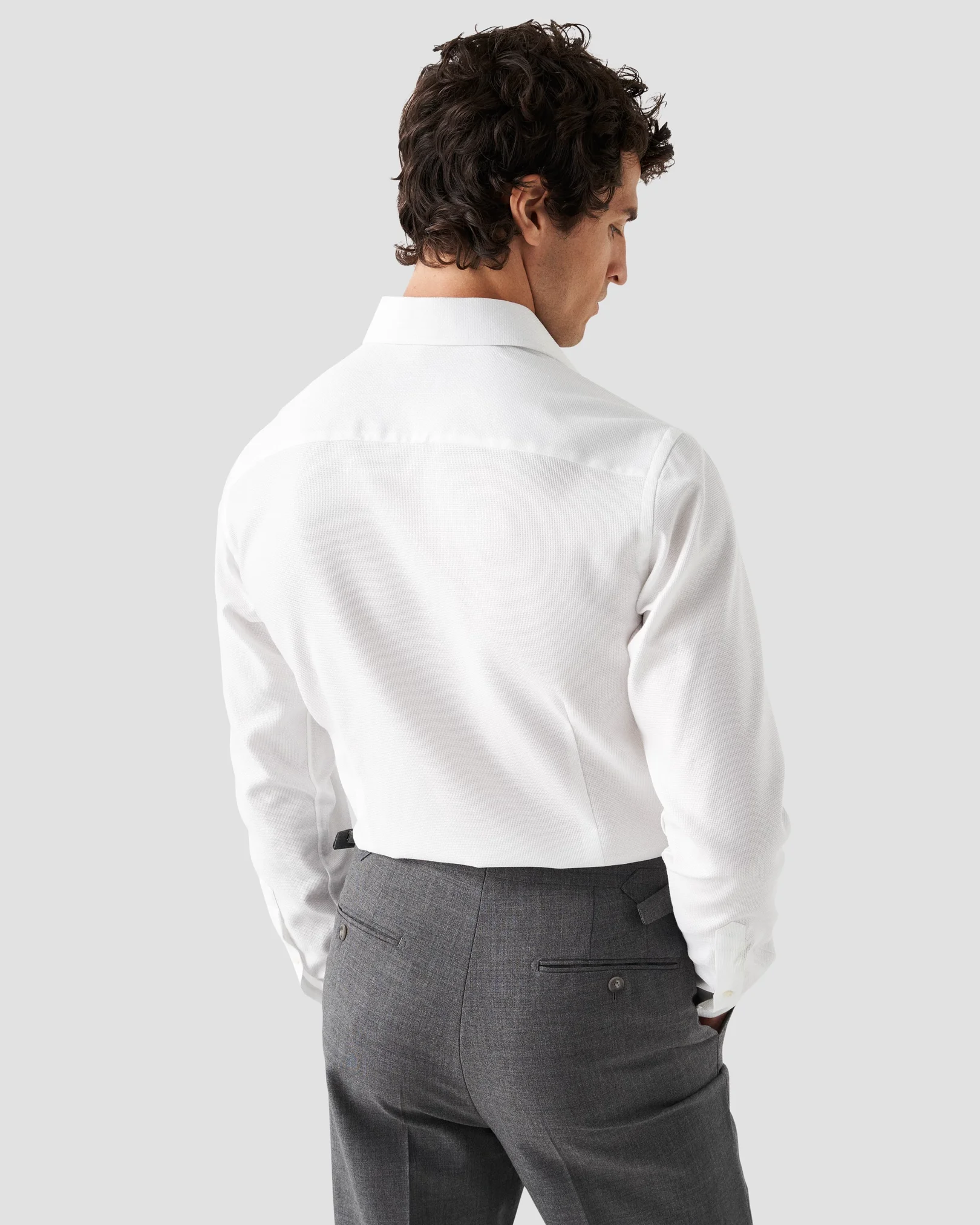 Eton - white cottontencel strech shirt