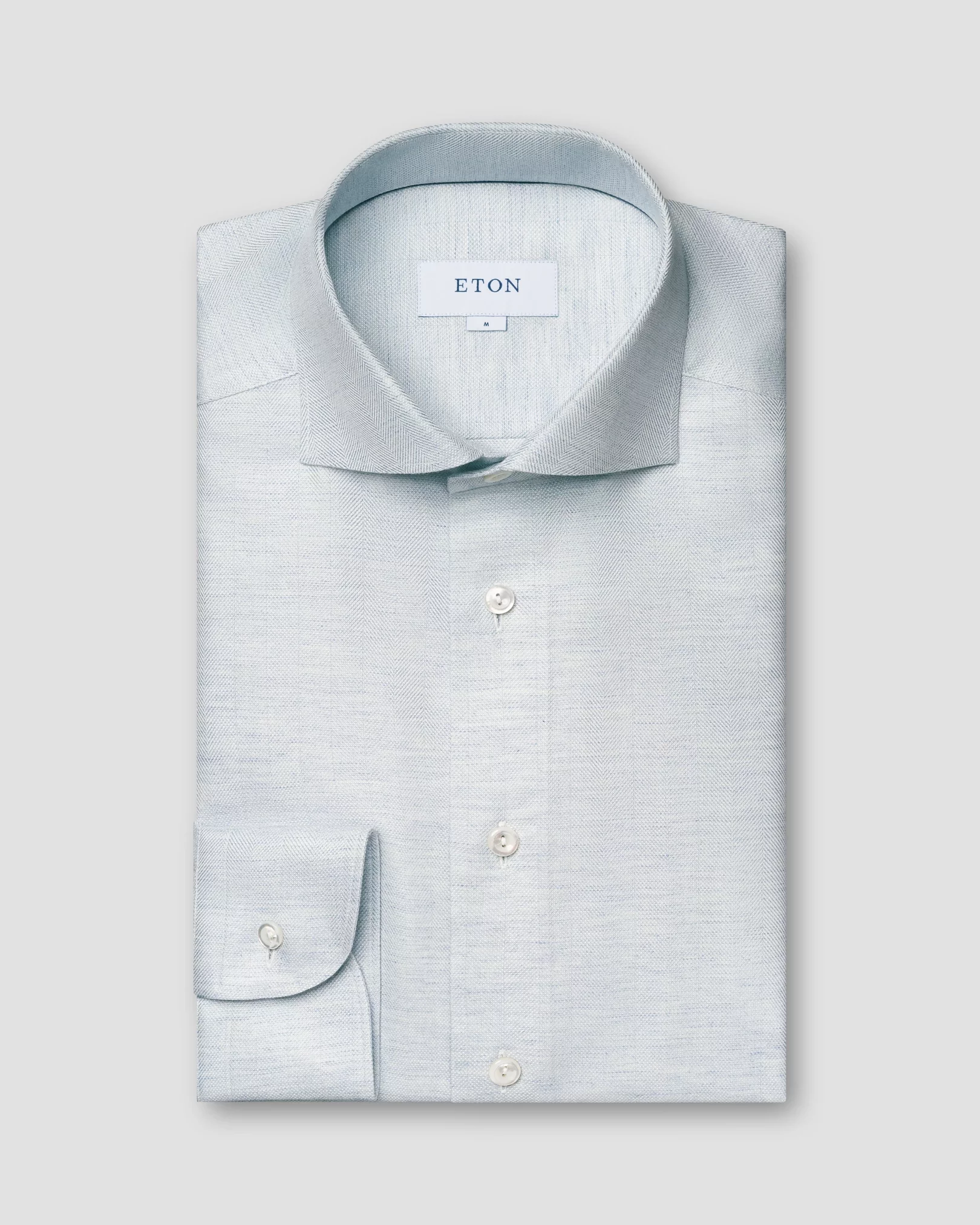 Light Blue Cotton Cashmere Silk Shirt