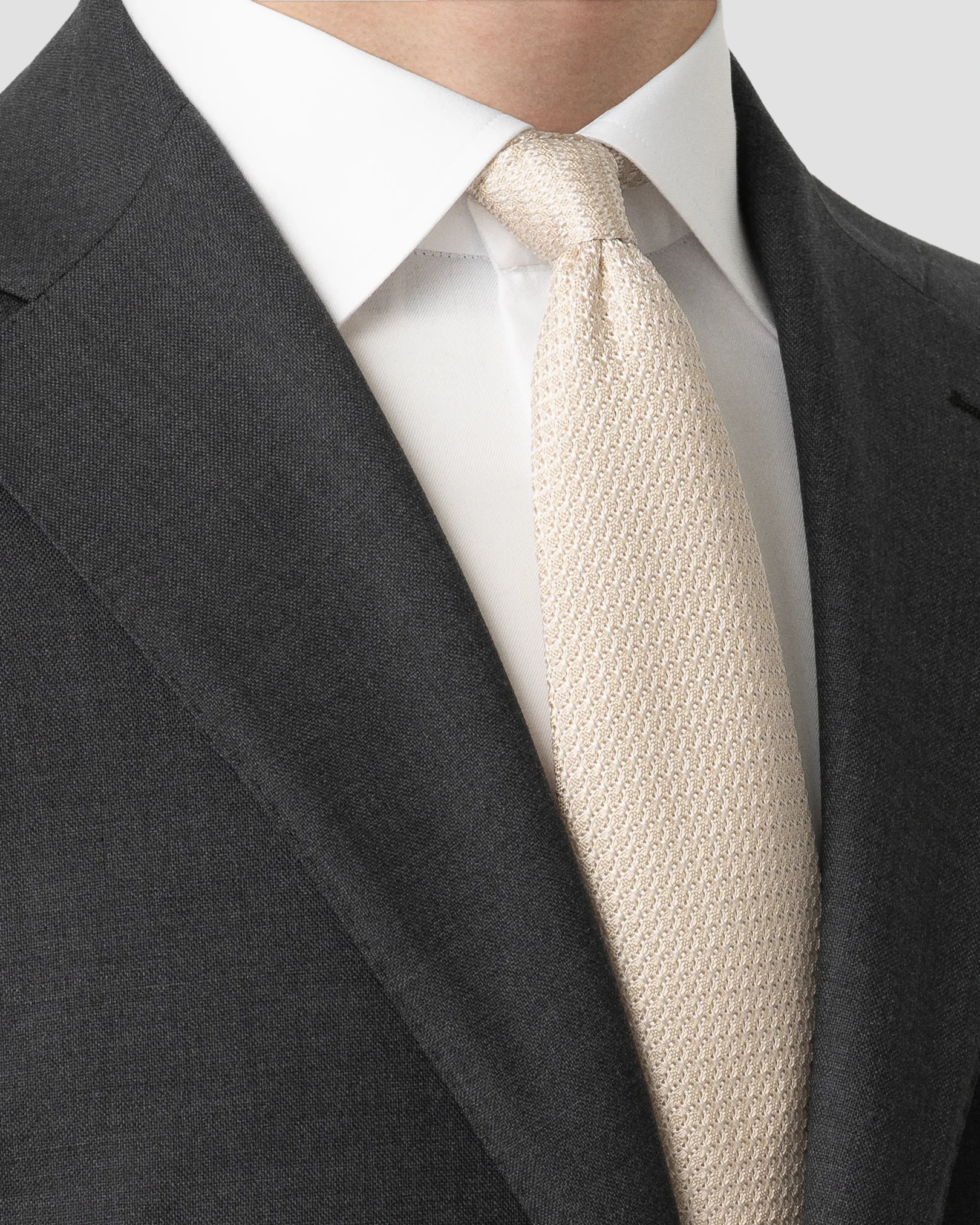 Eton - beige grenadine tie