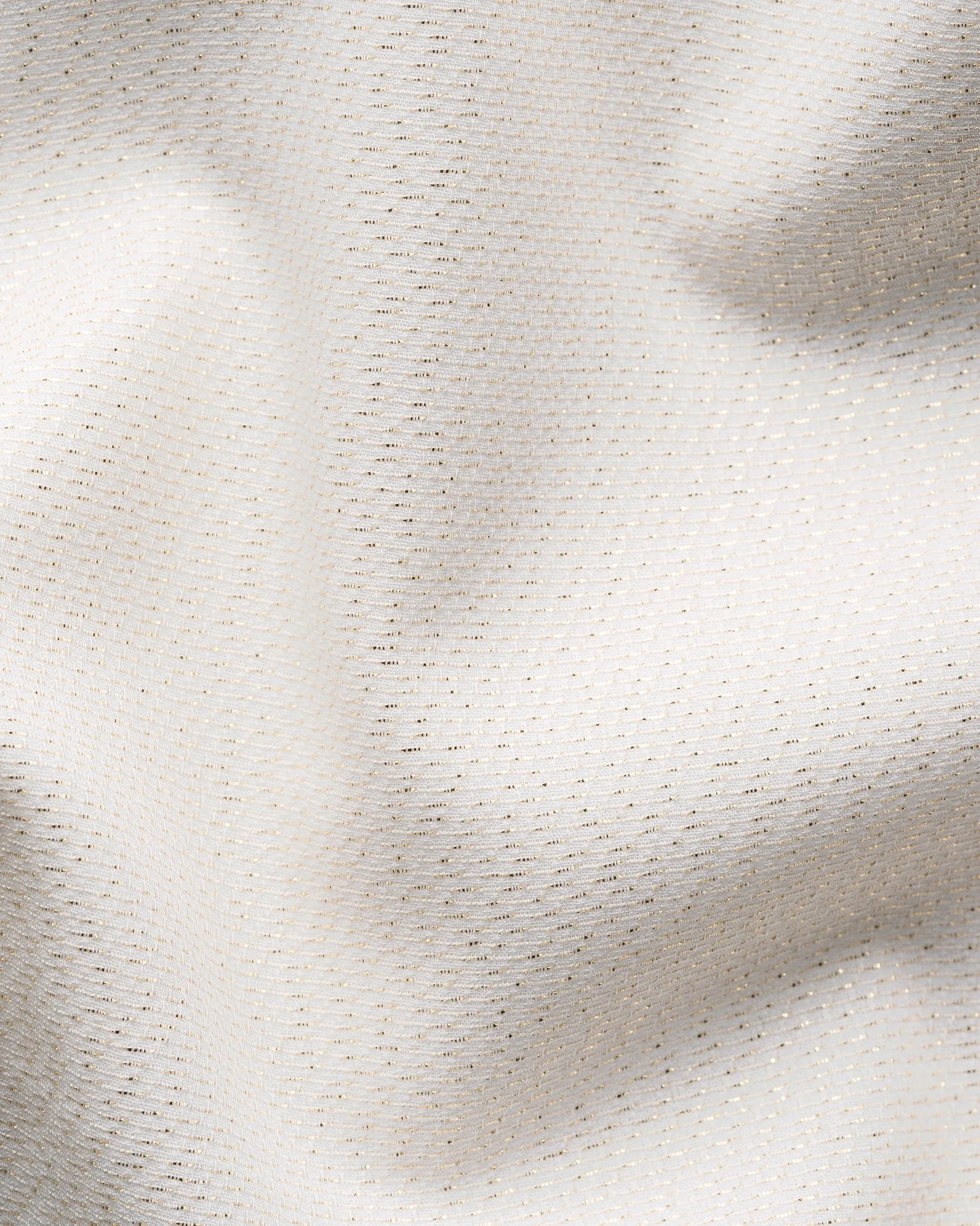 Eton - white lurex bib front shirt