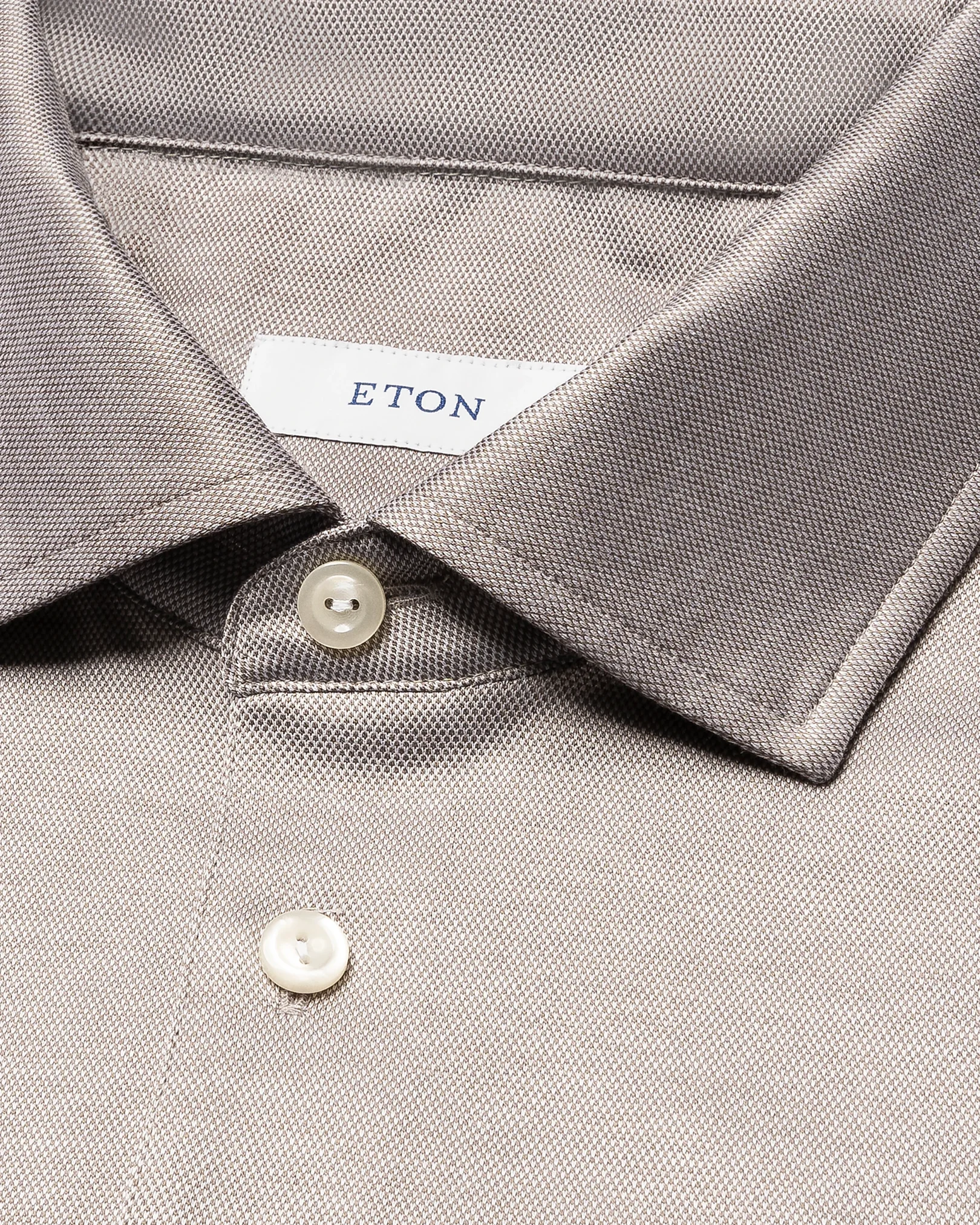 Eton - beige jaquard filo di scozia polo shirt