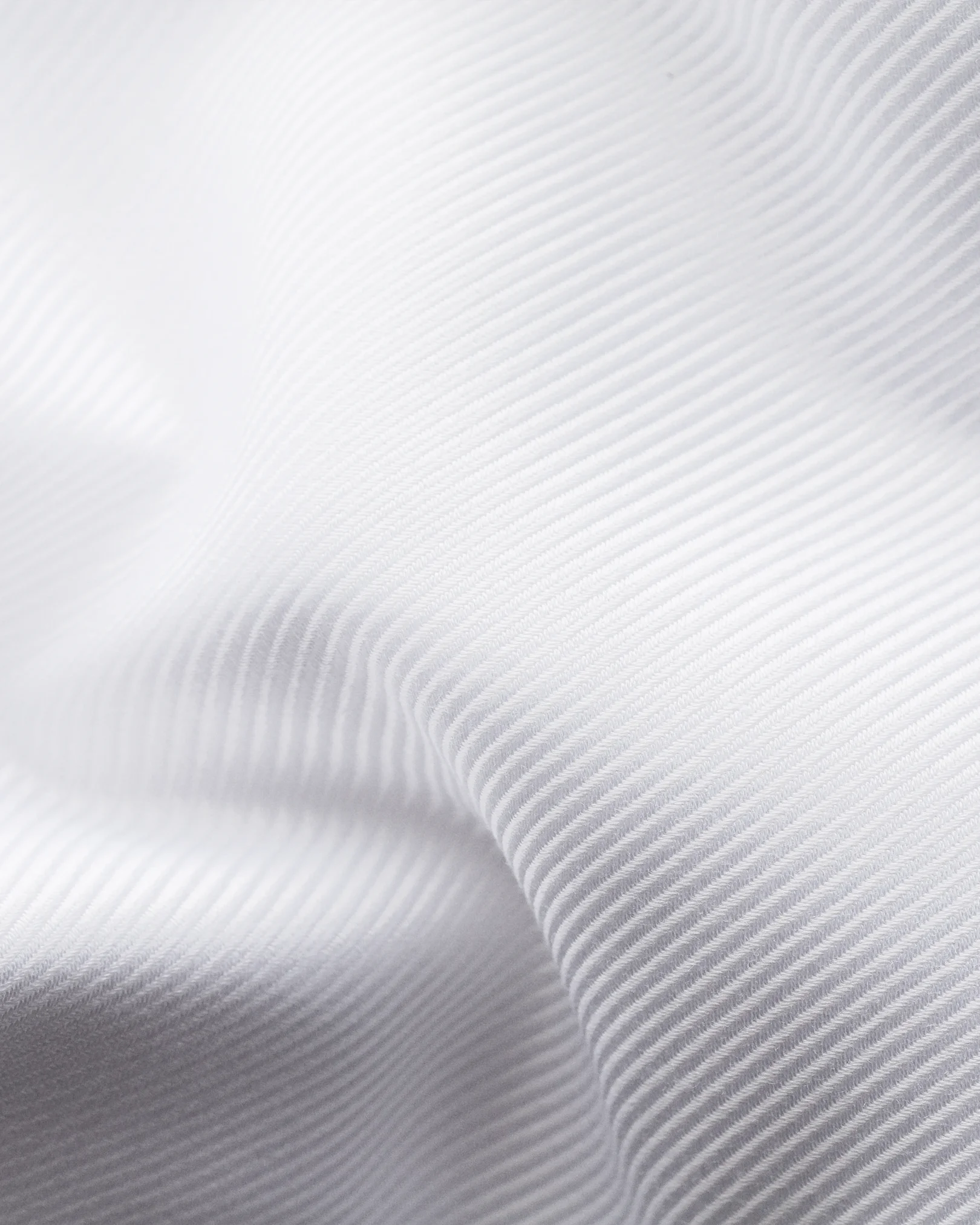 Eton - white textured twill shirt we1