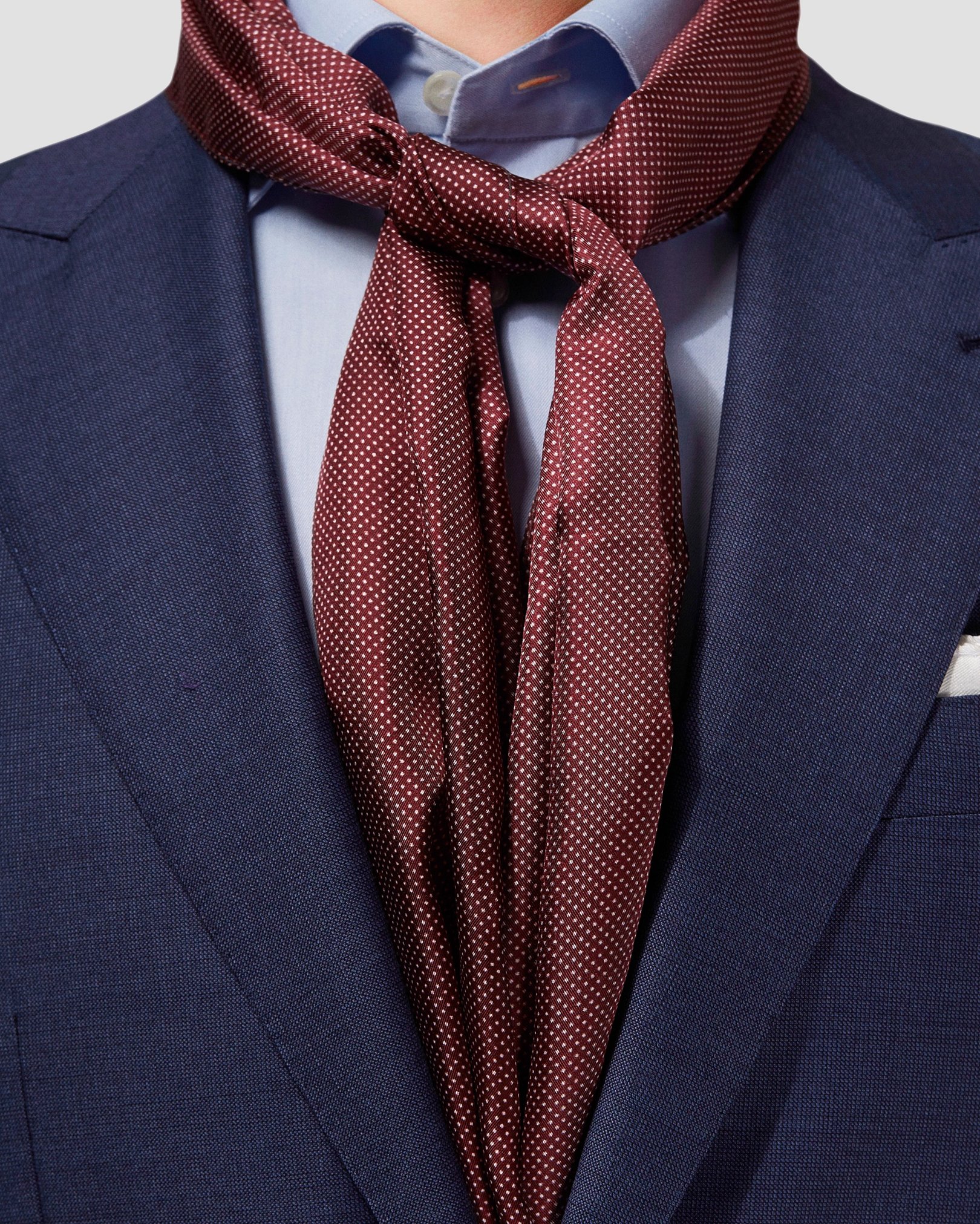 Eton - red silk scarf