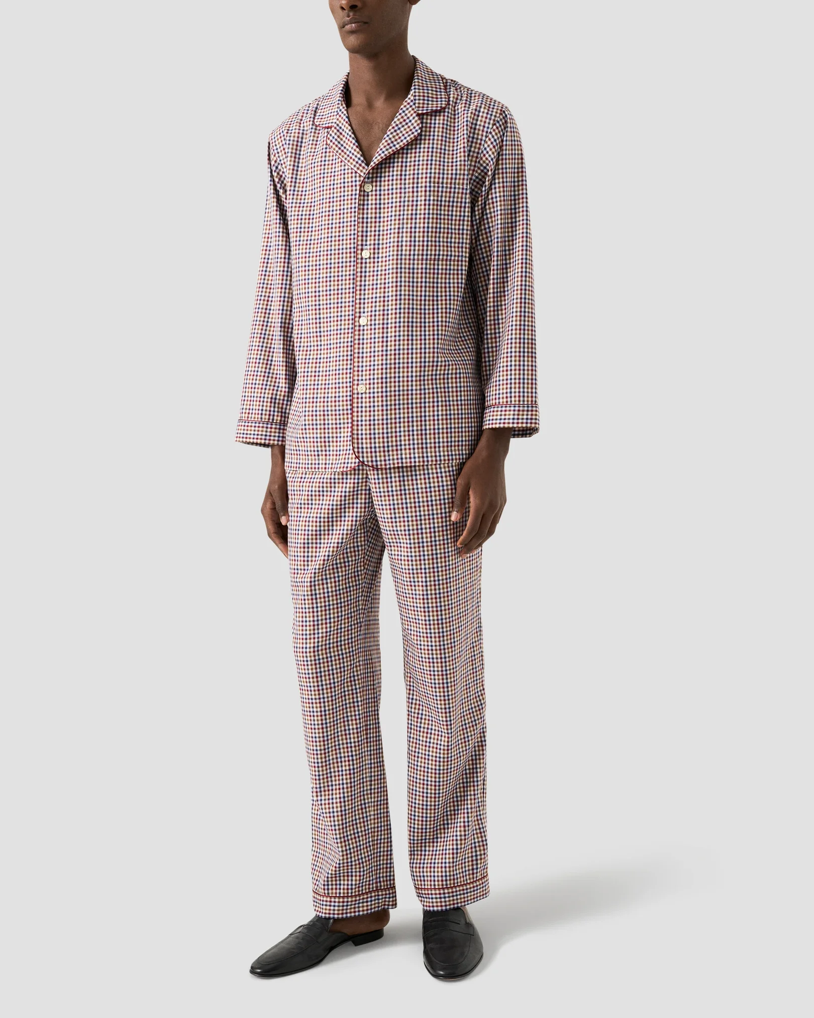 Eton - checked pyjamas red checked pyjamas
